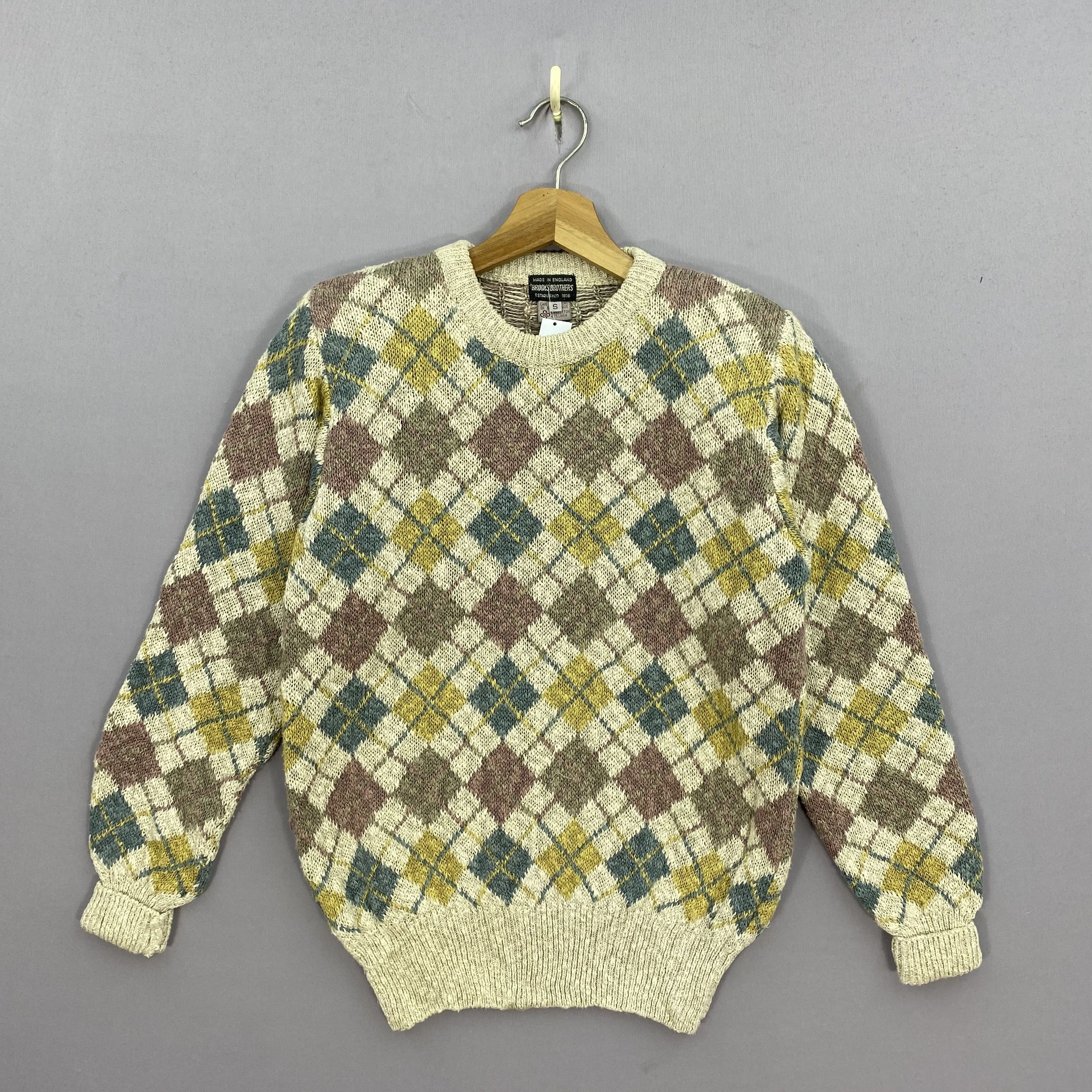 Brooks Brothers Vintage Brooks Brothers Argyle Sweater Pullover Knitwear Size US S / EU 44-46 / 1 - 2 Thumbnail