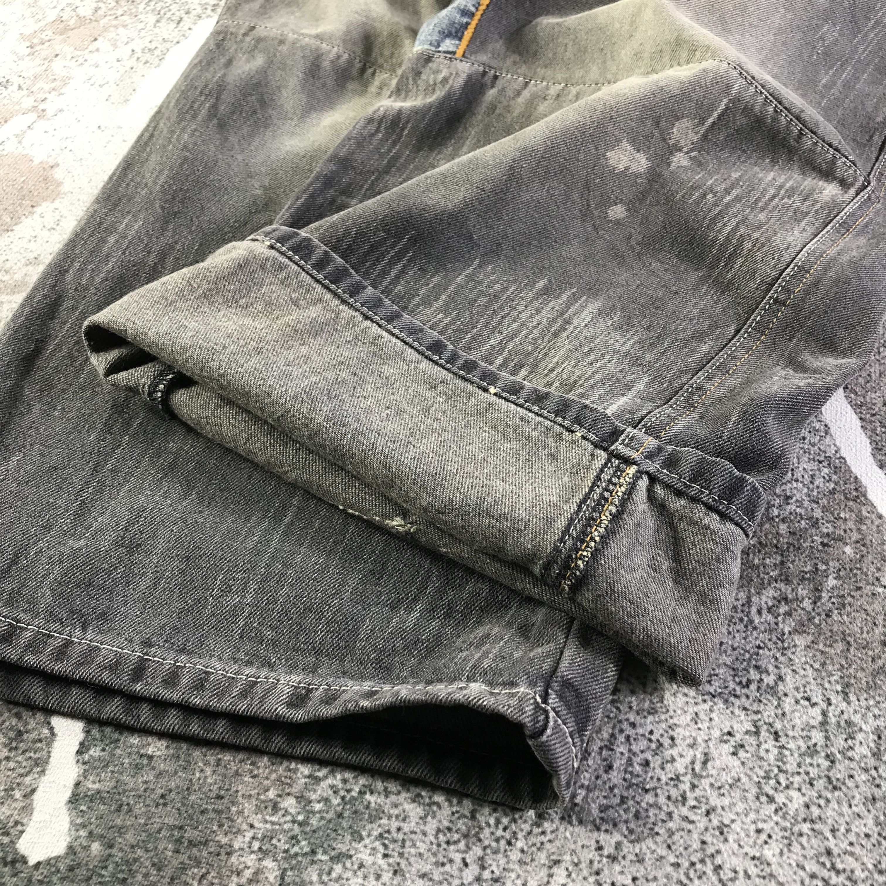 Pelle Pelle Pelle Pelle Bagy Jeans Faded Black Denim KJ3193 Size US 36 / EU 52 - 7 Thumbnail