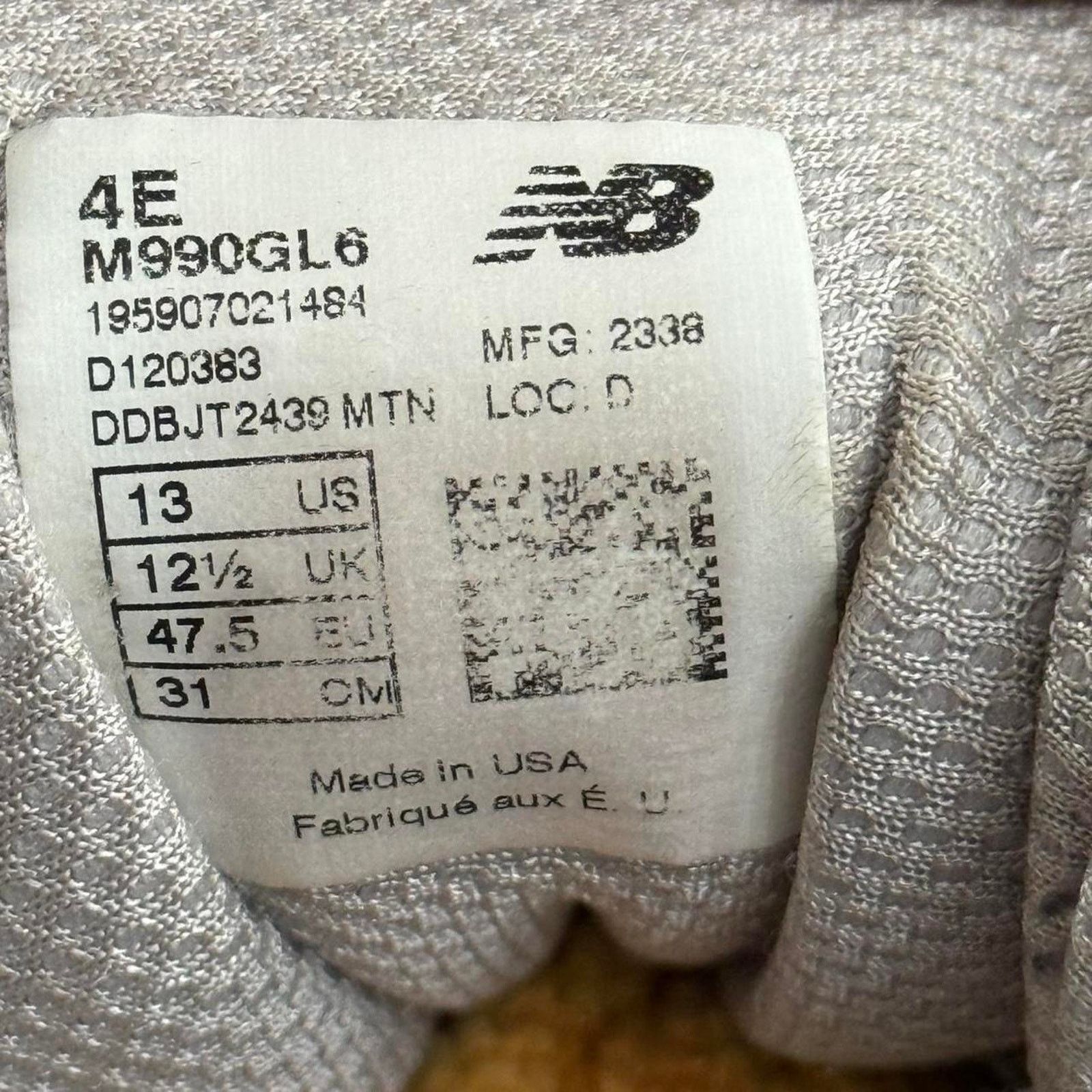 New Balance New Balance 990 Made in USA Grey Sneakers Size US 13 / EU 46 - 8 Thumbnail