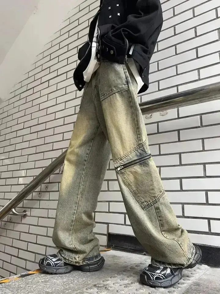 Japanese Brand Washed cargo pants jeans y2k Size US 34 / EU 50 - 3 Thumbnail
