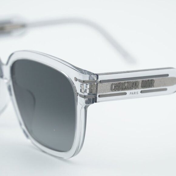 Dior Dior DIORSIGNATURE S7F 45A1 Sunglasses Grey Square Frame Size ONE SIZE - 9 Thumbnail