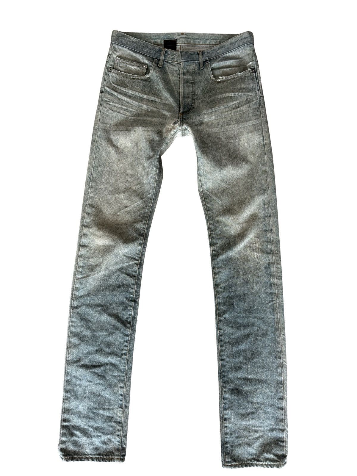 Dior × Hedi Slimane Dior Homme SS06 Dirty Snow Denim Jeans | Grailed