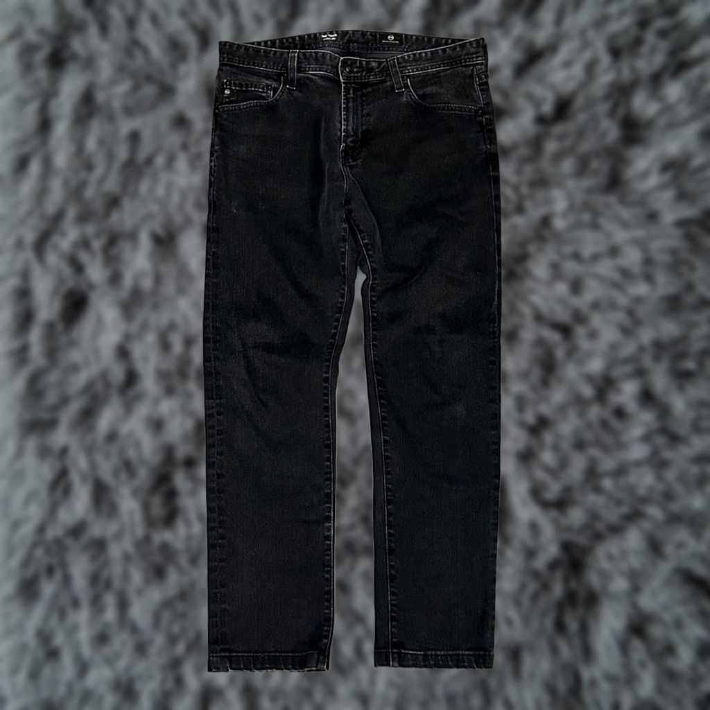 Vintage AG Adriano Goldschmied The Tellis Modern Slim Jeans 33R Black Men Regular 30 Inseam 35 39 10.5 7 12 MS9182 Size US 33 - 1 Thumbnail