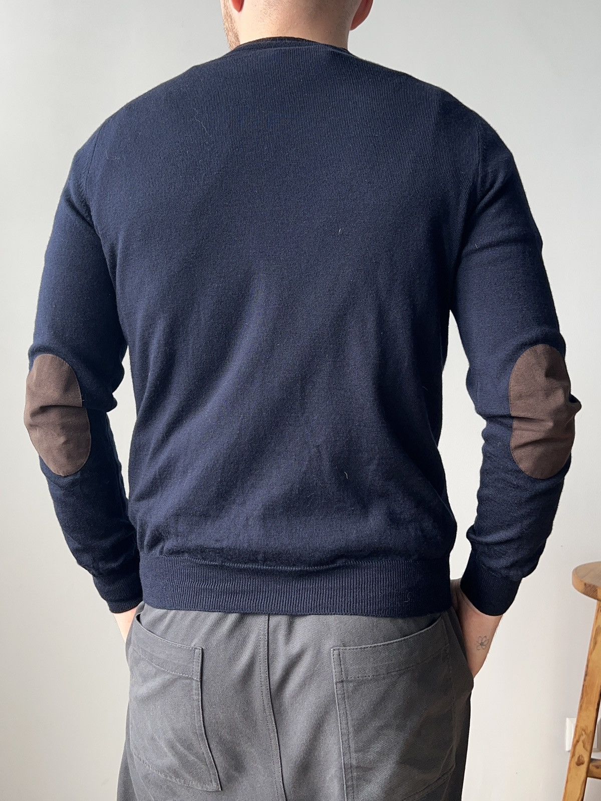 Gran Sasso Gran Sasso Men’s Virgin Wool Navy Blue Cardigan s 48 Italy Size US M / EU 48-50 / 2 - 3 Thumbnail