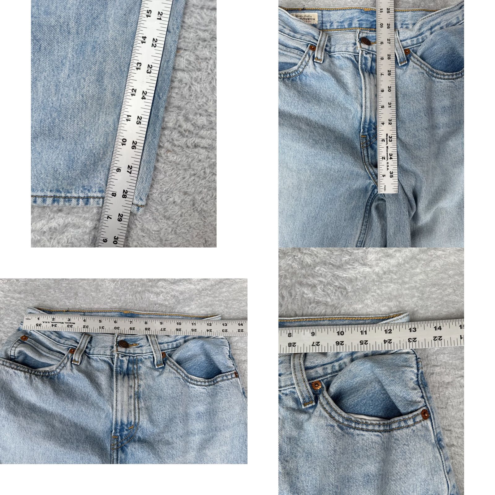 Levi's VINTAGE Levis Jeans Women 25 Blue Denim Big E Mom Jean Light Wash Zip Fly 25x29 Levi's Wedgie Fit Retro Regular Women Size 42" / US 20 - 8 Thumbnail