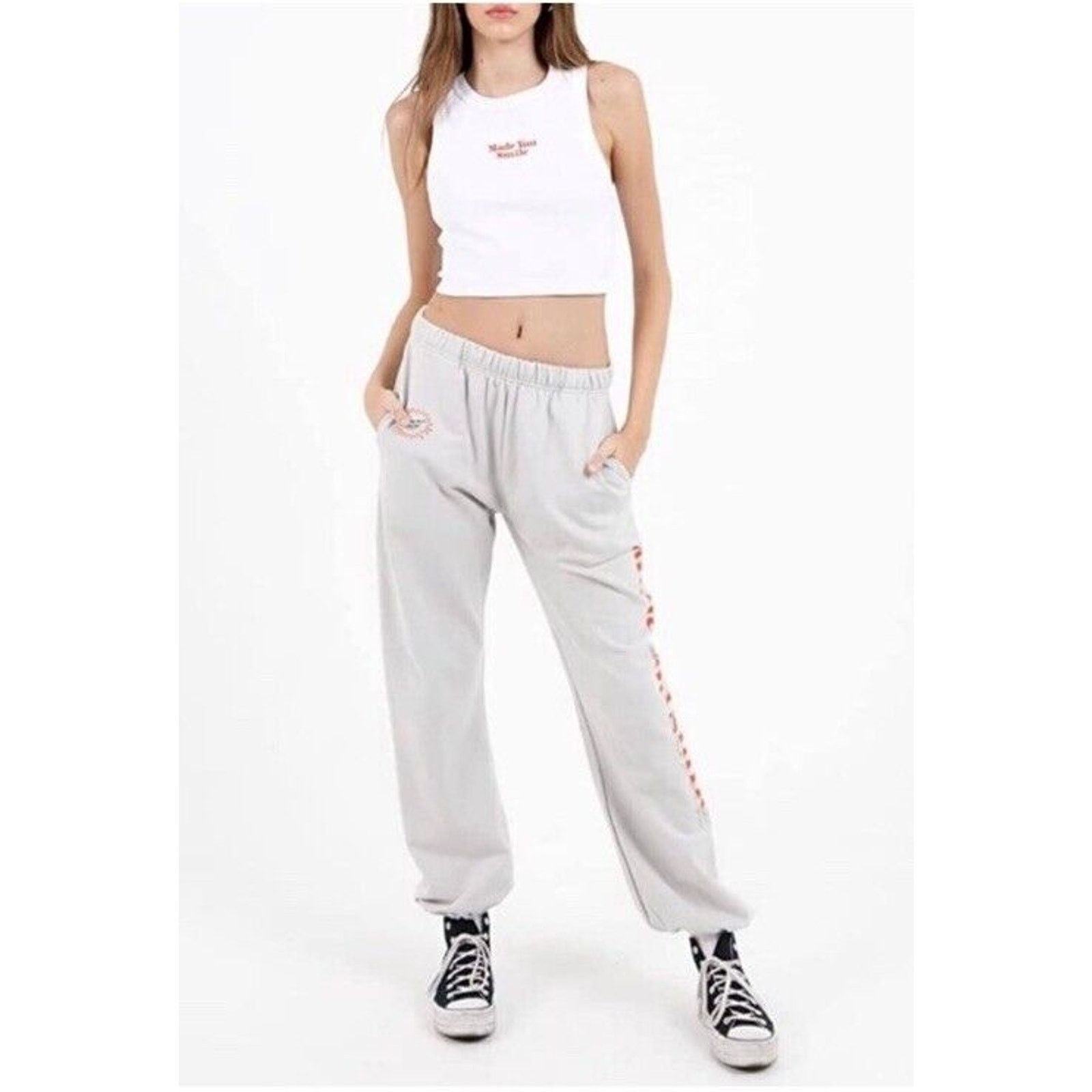 Other MAYFAIR Made You Smile Thank You Come Again Sweatpants XXL Size 38" / US 16 / IT 52 - 2 Thumbnail