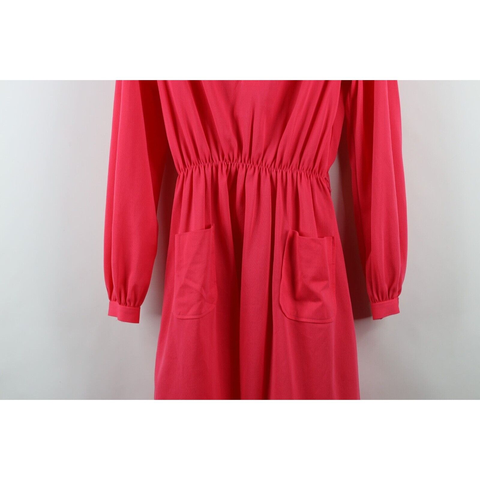 Vintage Vintage 70s Streetwear Long Sleeve Knit Pocket Dress Size XXL / US 16-18 / IT 52-54 - 3 Thumbnail