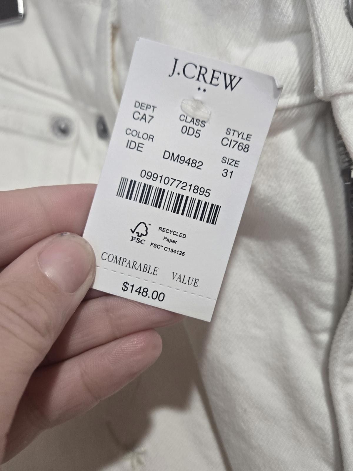 J.Crew J Crew Wide-leg embroidered cropped jean Size 31" - 5 Thumbnail