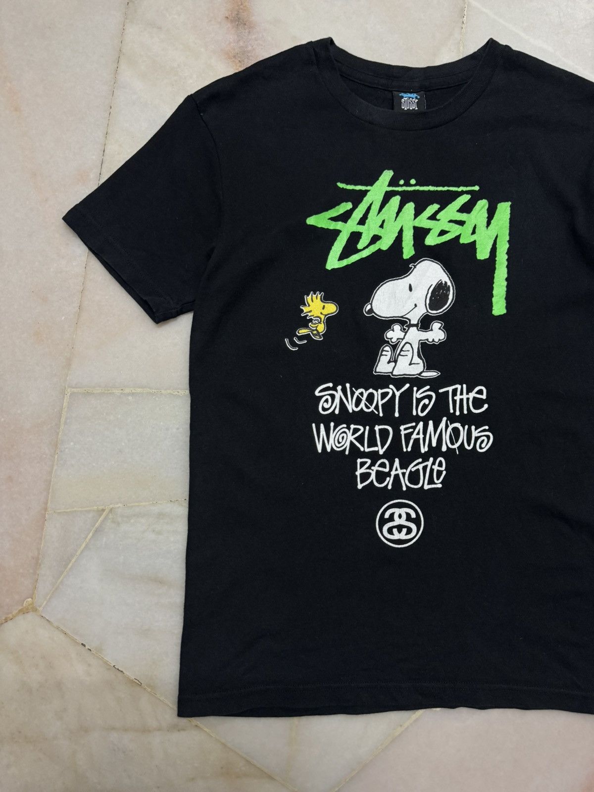Stussy RARE STUSSY X SNOPPY VINTAGE PEANUTS BLACK TSHIRT Size US L / EU 52-54 / 3 - 2 Thumbnail