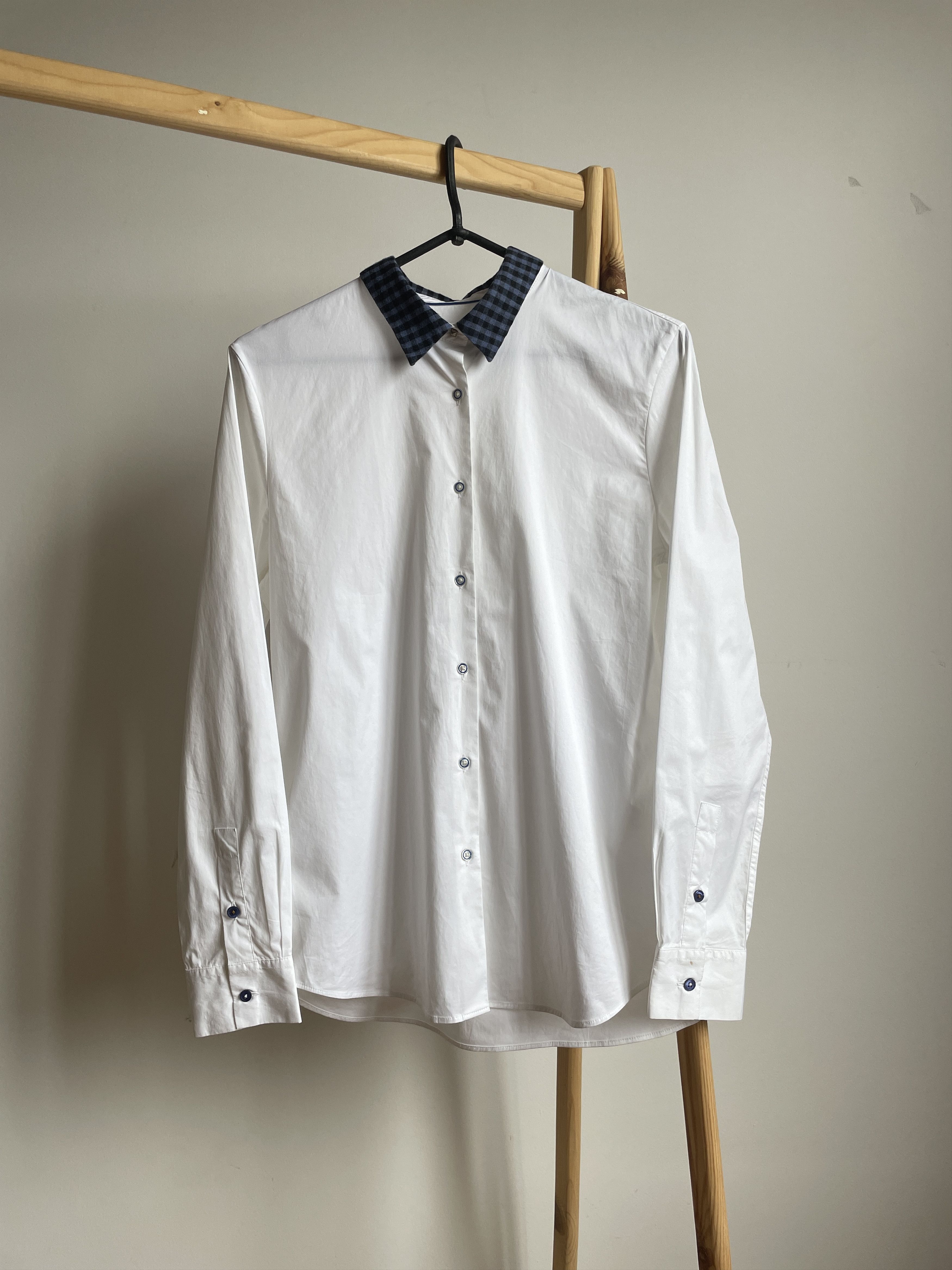 Paul Smith Paul Smith Contrast Collar White Dress Shirt Size EUR 42 Size US XS / EU 42 / 0 - 1 Thumbnail