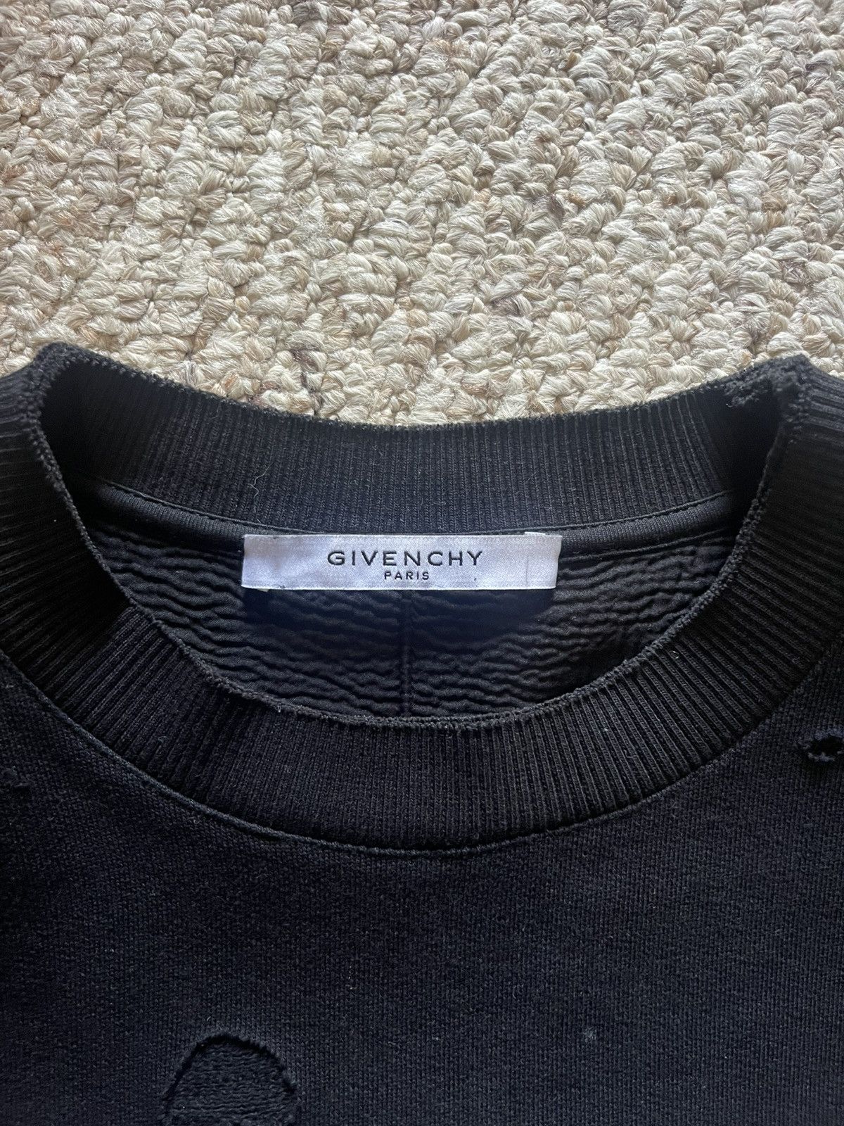 Givenchy Distressed Logo Sweatshirt Size US S / EU 44-46 / 1 - 3 Thumbnail