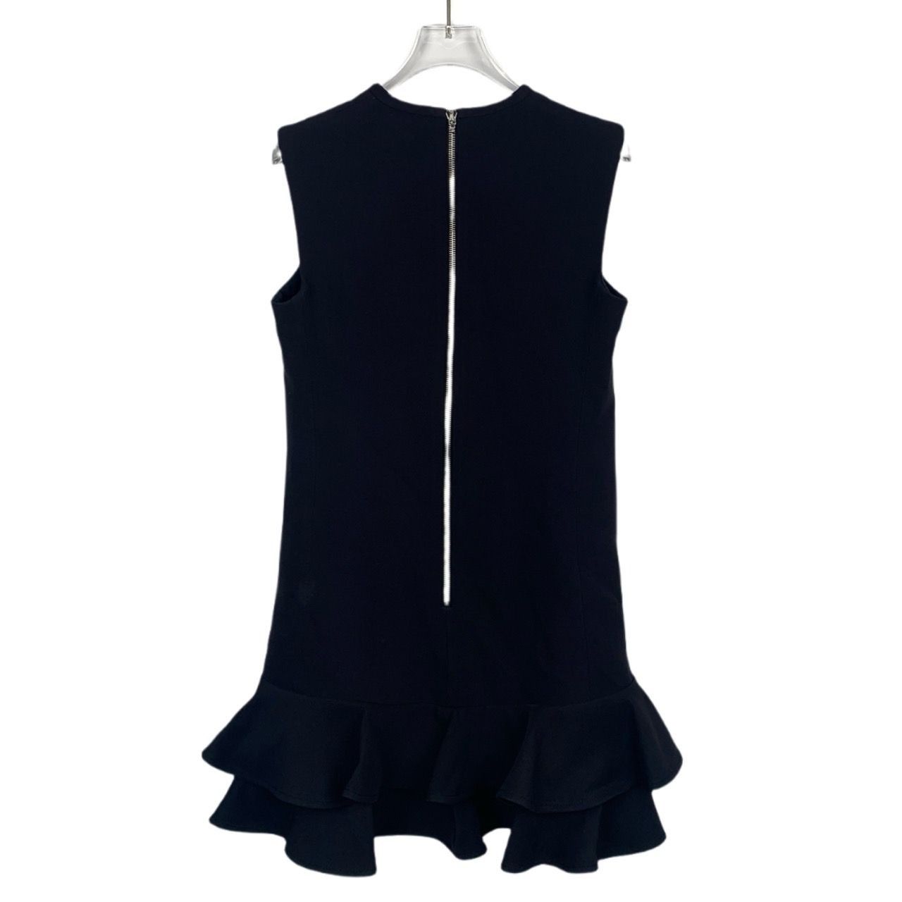 Louis Vuitton Louis Vuitton Black Sleeveless Ruffle Hem Dress With Heart P Size XXS / US 00 / IT 34 - 2 Thumbnail
