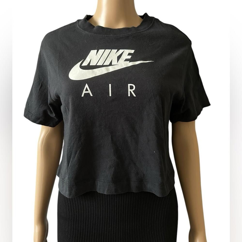 Nike Nike Air Black Crop Top - Size XS Size XS / US 0-2 / IT 36-38 - 1 Thumbnail