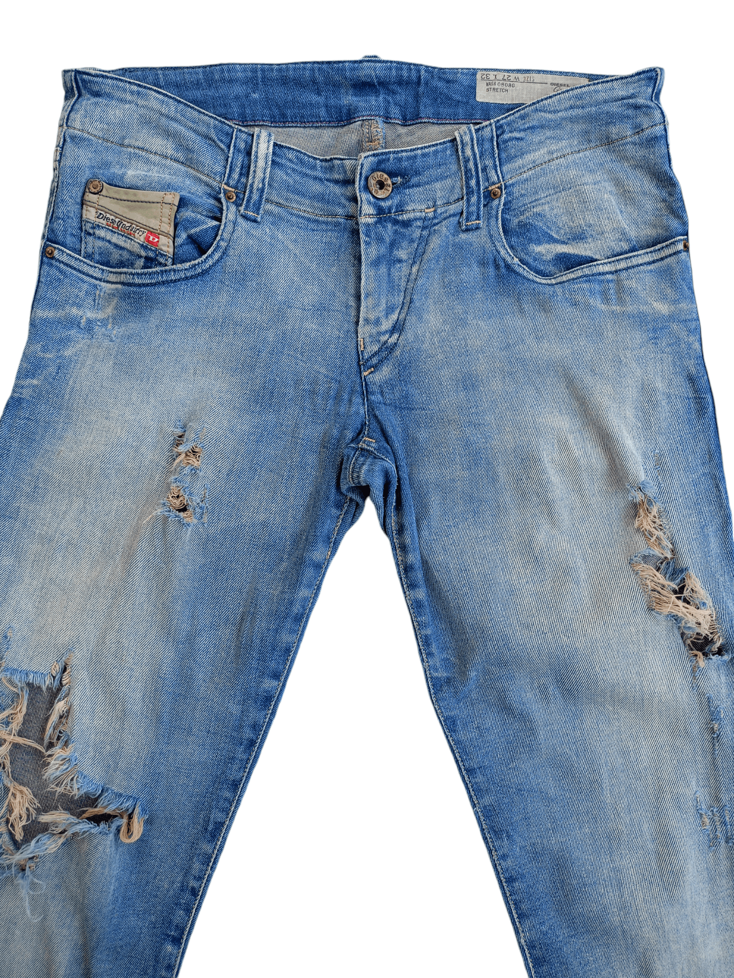 Diesel × Vintage DIESEL Grupee Cropped Super Slim Skinny Streetwear Denim Size 27" / US 4 / IT 40 - 2 Thumbnail