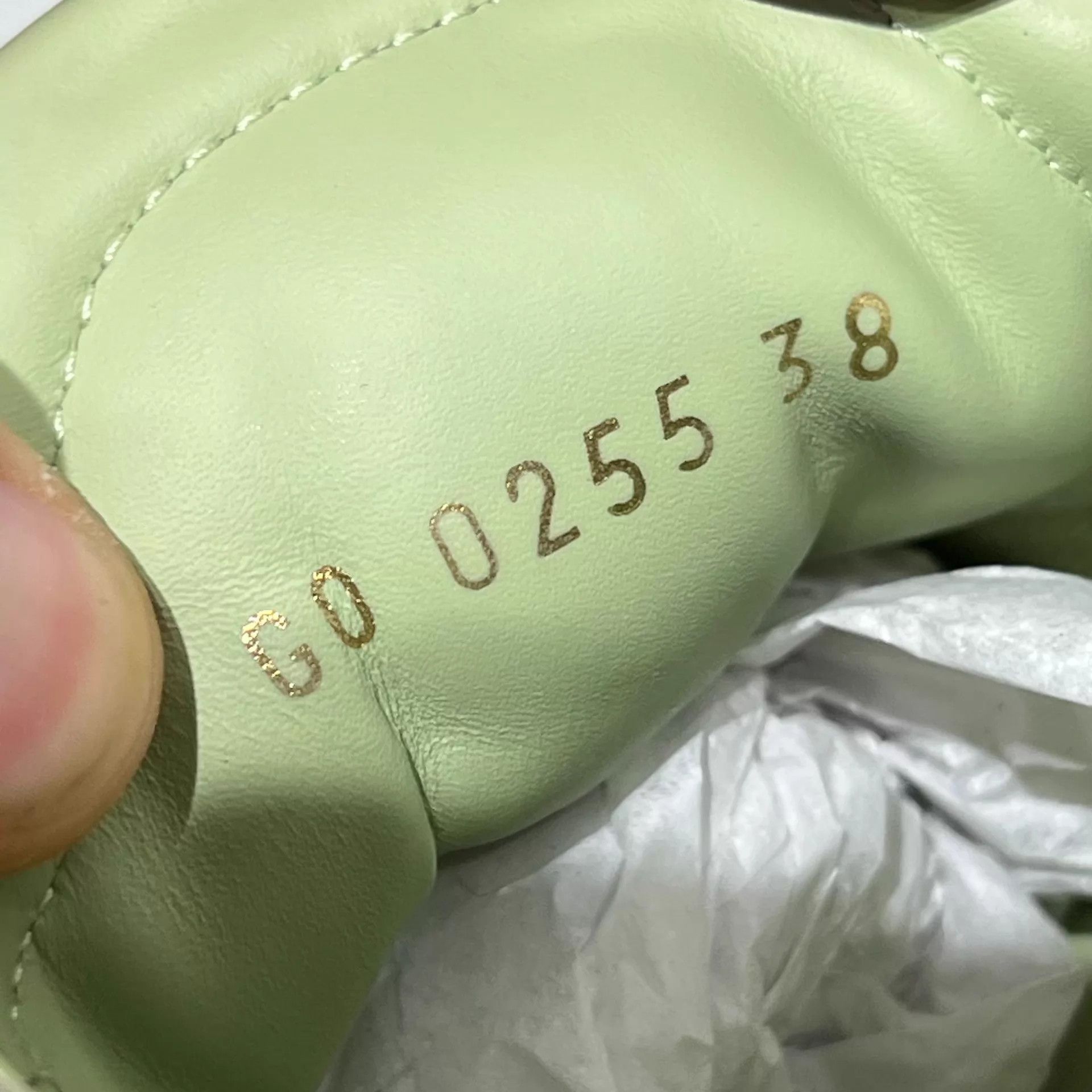 Louis Vuitton LV Ballerine Trainer White Green UK4 38 Box Size US 7.5 / IT 37.5 - 8 Thumbnail