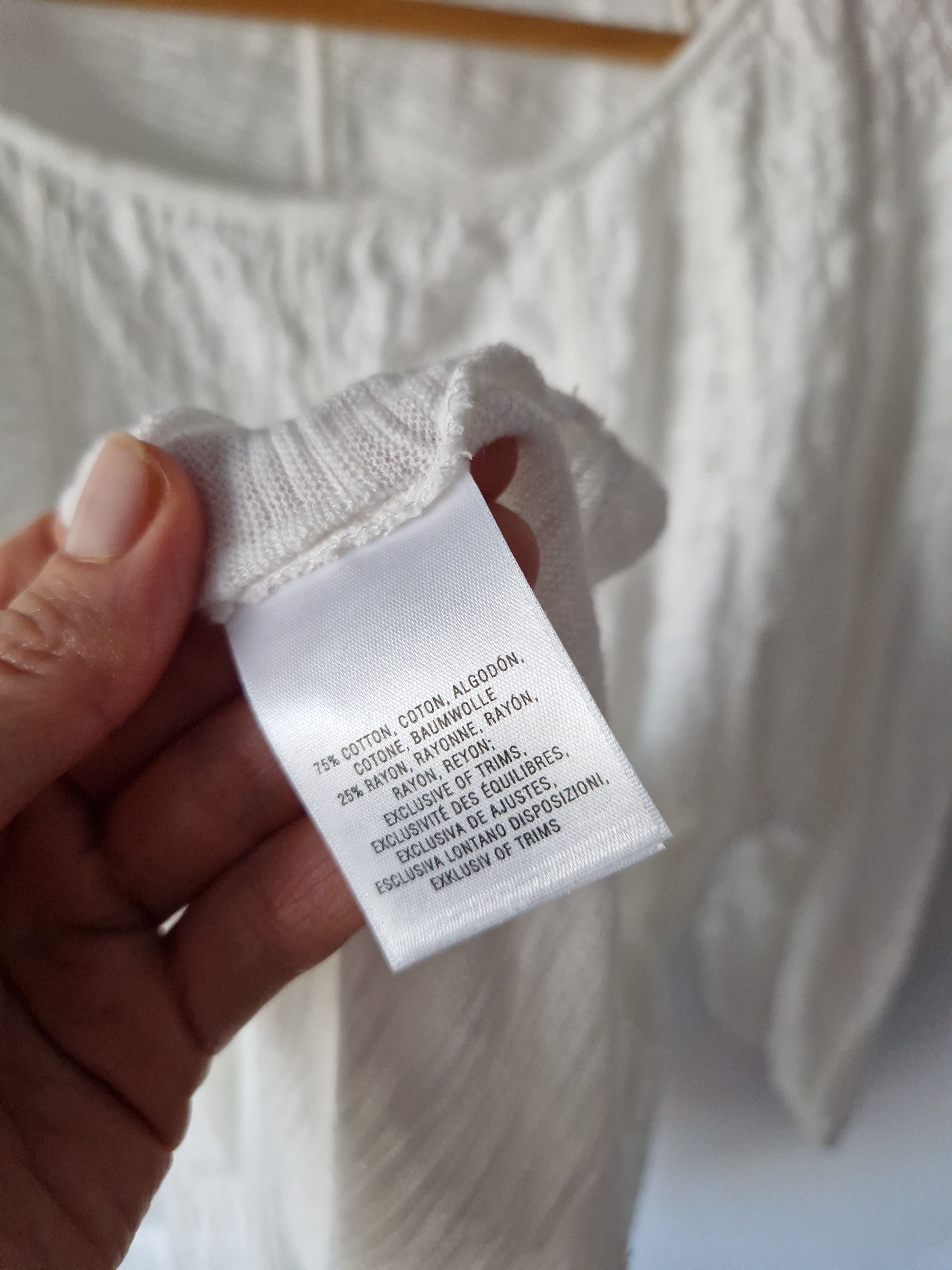 Vintage Meadow Rue Womens S Small Blouse Top Embroidered White Size L / US 10 / IT 46 - 5 Thumbnail