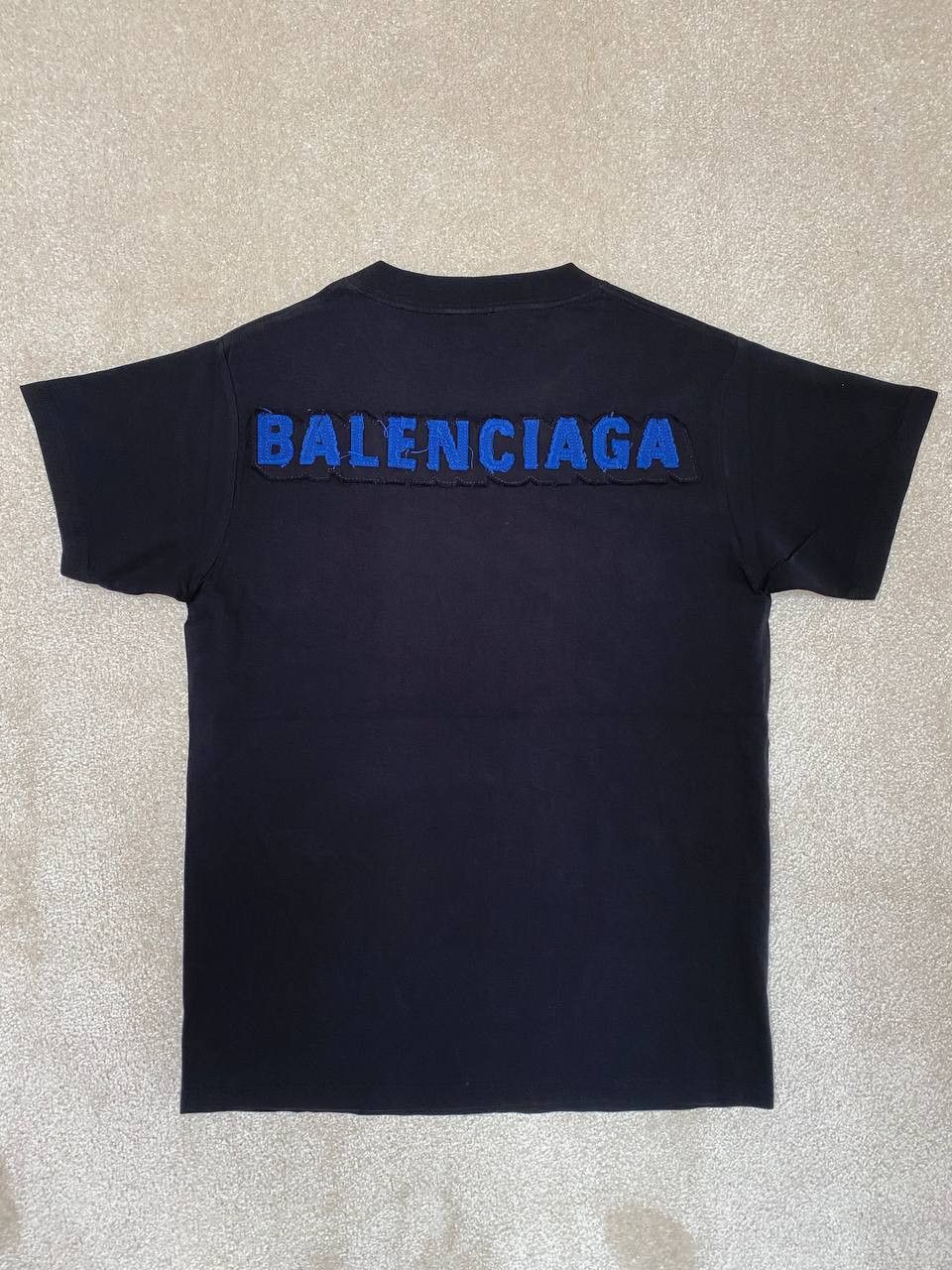 image of Balenciaga Patch Logo T-Shirt in Black, Women's (Size XS)