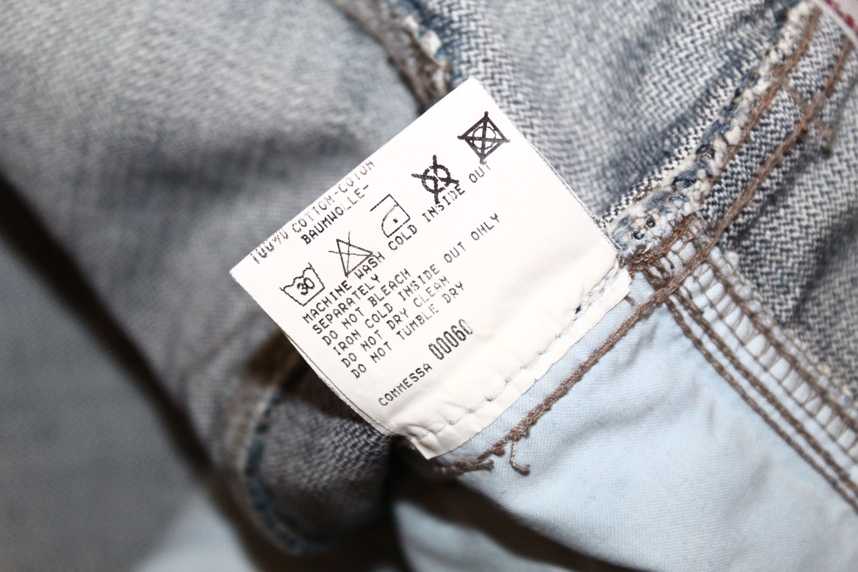 Marithe + Francois Girbaud VTG Marithe Francois Girbaud Blue Faded Denim Baggy Jeans Size US 34 / EU 50 - 6 Thumbnail