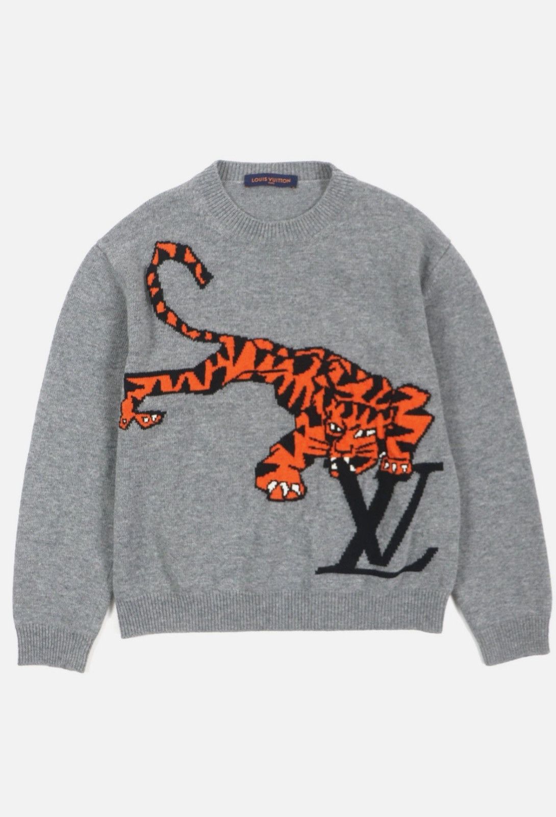 Louis Vuitton Louis Vuitton Tiger Intarsia Pullover SS22 Virgil Abloh L Size US L / EU 52-54 / 3 - 1 Thumbnail