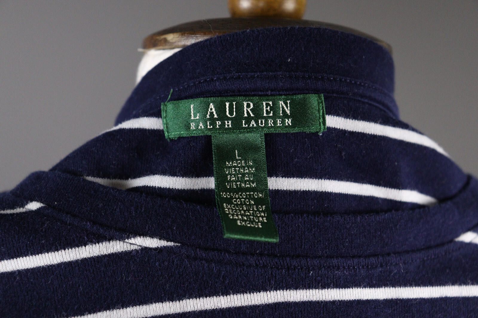 Lauren Ralph Lauren Lauren Ralph Lauren Blue Stripe Pullover Sweater Size L Size L / US 10 / IT 46 - 8 Thumbnail