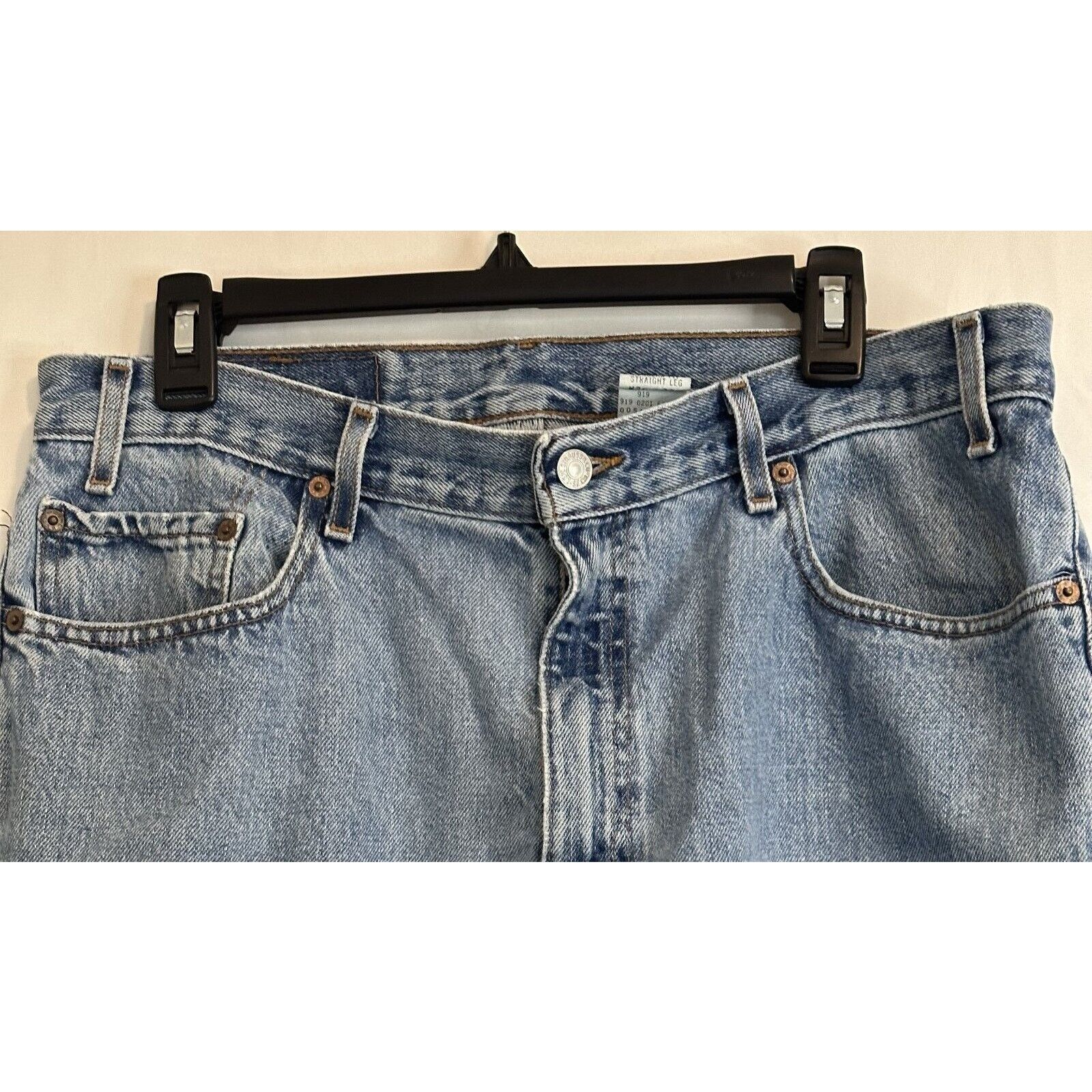 Levi's Levis 505 Straight Leg 36x32 Blue Jeans Mild Distress 90sVTG Size US 36 / EU 52 - 12 Thumbnail