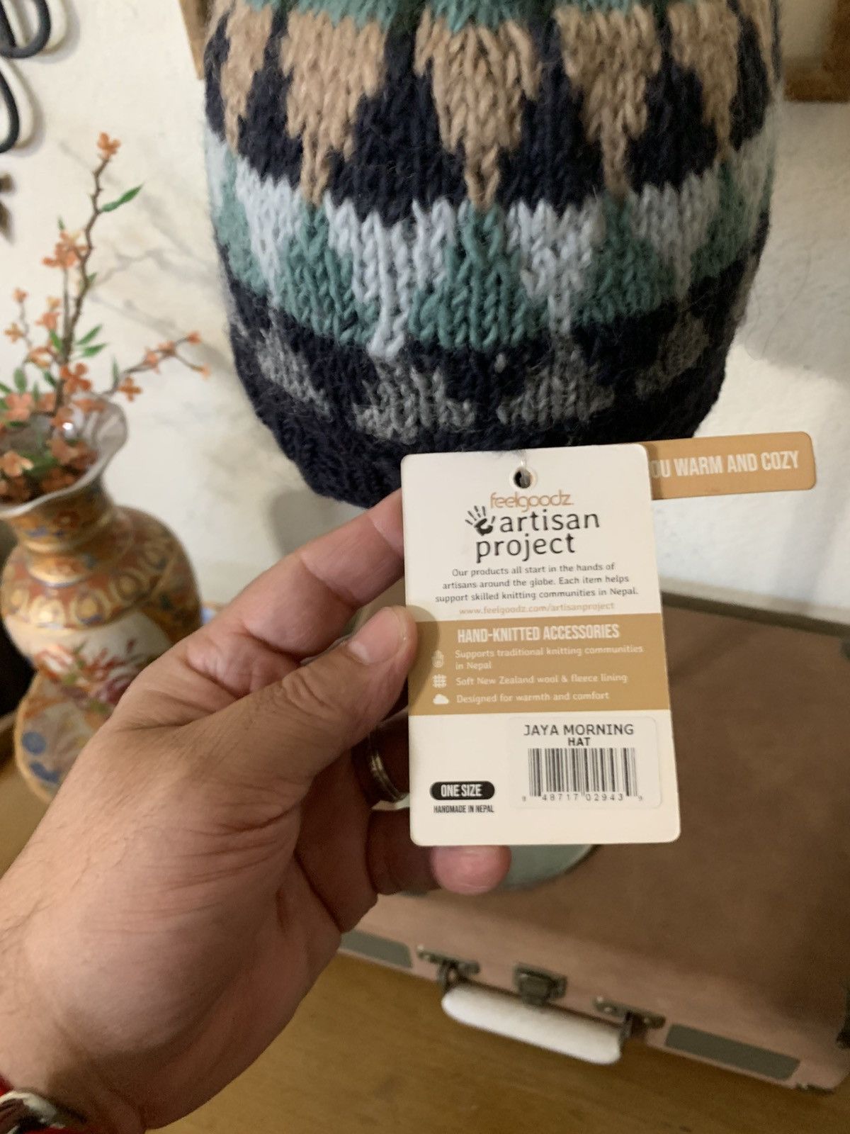 Artisan Outfitters × Handmade Feelgoodz Artisan Project Jaya Morning Beanie nwt Size ONE SIZE - 3 Thumbnail