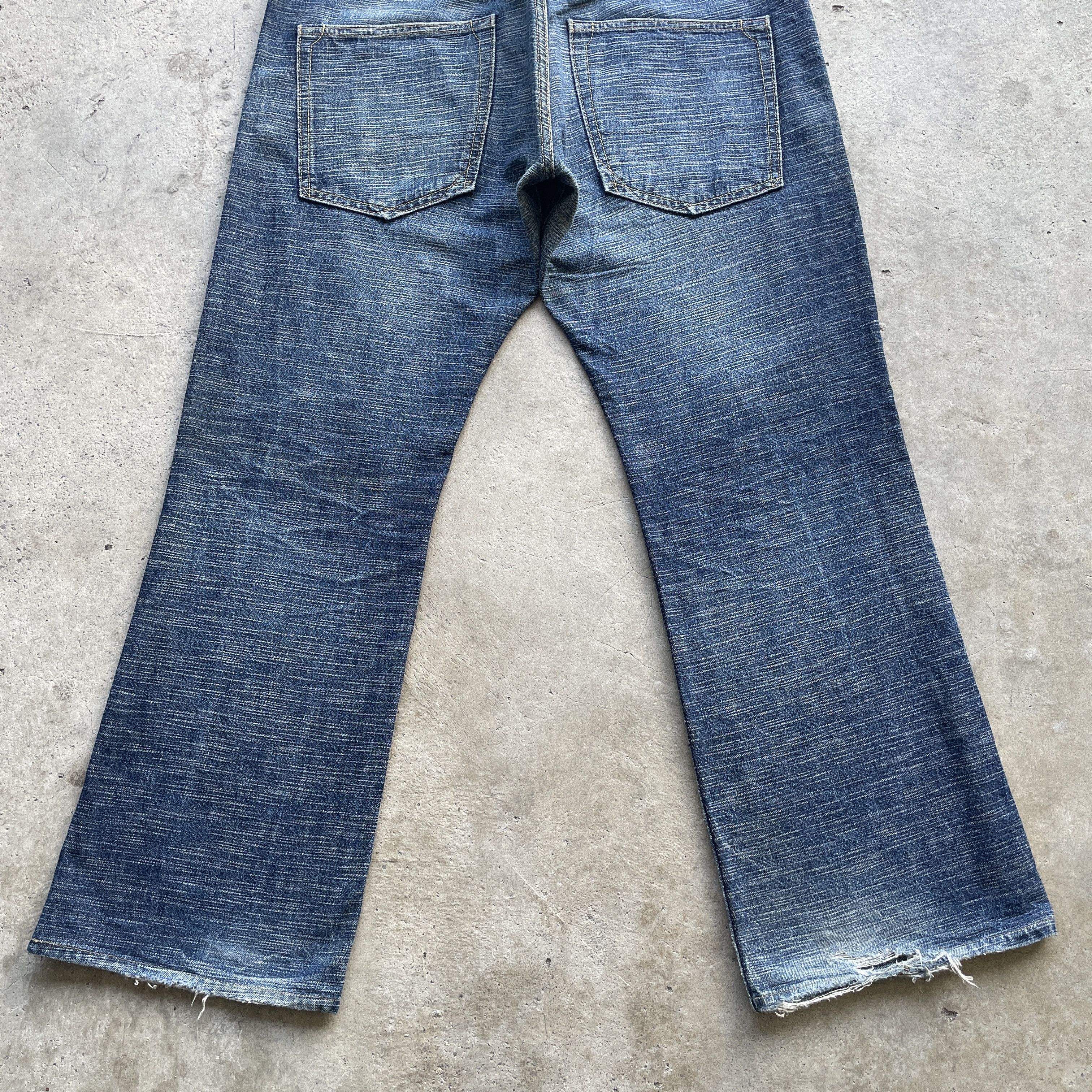 Japanese Brand W35x28.5 Vintage Japanese Denim Faded Button Fly Jeans Pants Size US 35 - 13 Thumbnail