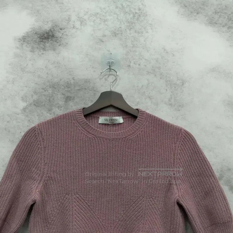 Valentino Valentino Light Purple Cashmere Short Sleeve Sweater . Size M / US 6-8 / IT 42-44 - 6 Thumbnail