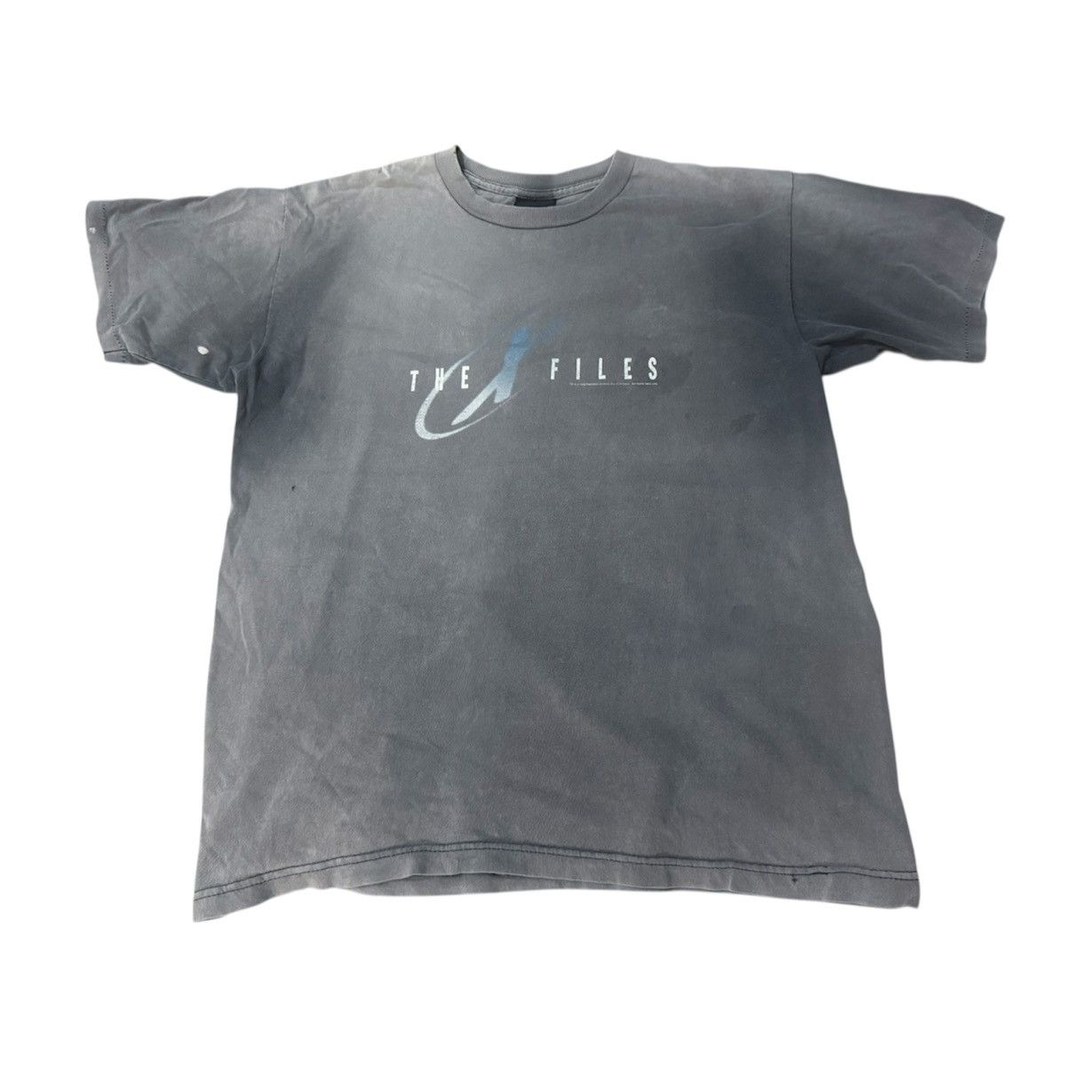 Vintage Hazy Distressed Vintage 90s X Files TV Series T-Shirt Size US L / EU 52-54 / 3 - 1 Thumbnail