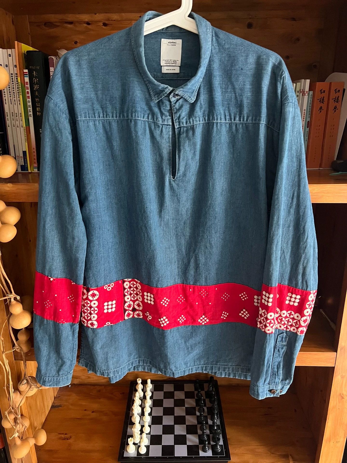 Visvim VISVIM 2015Kerchief Tunic Indigo Red Bandana Shirt Size US M / EU 48-50 / 2 - 4 Thumbnail