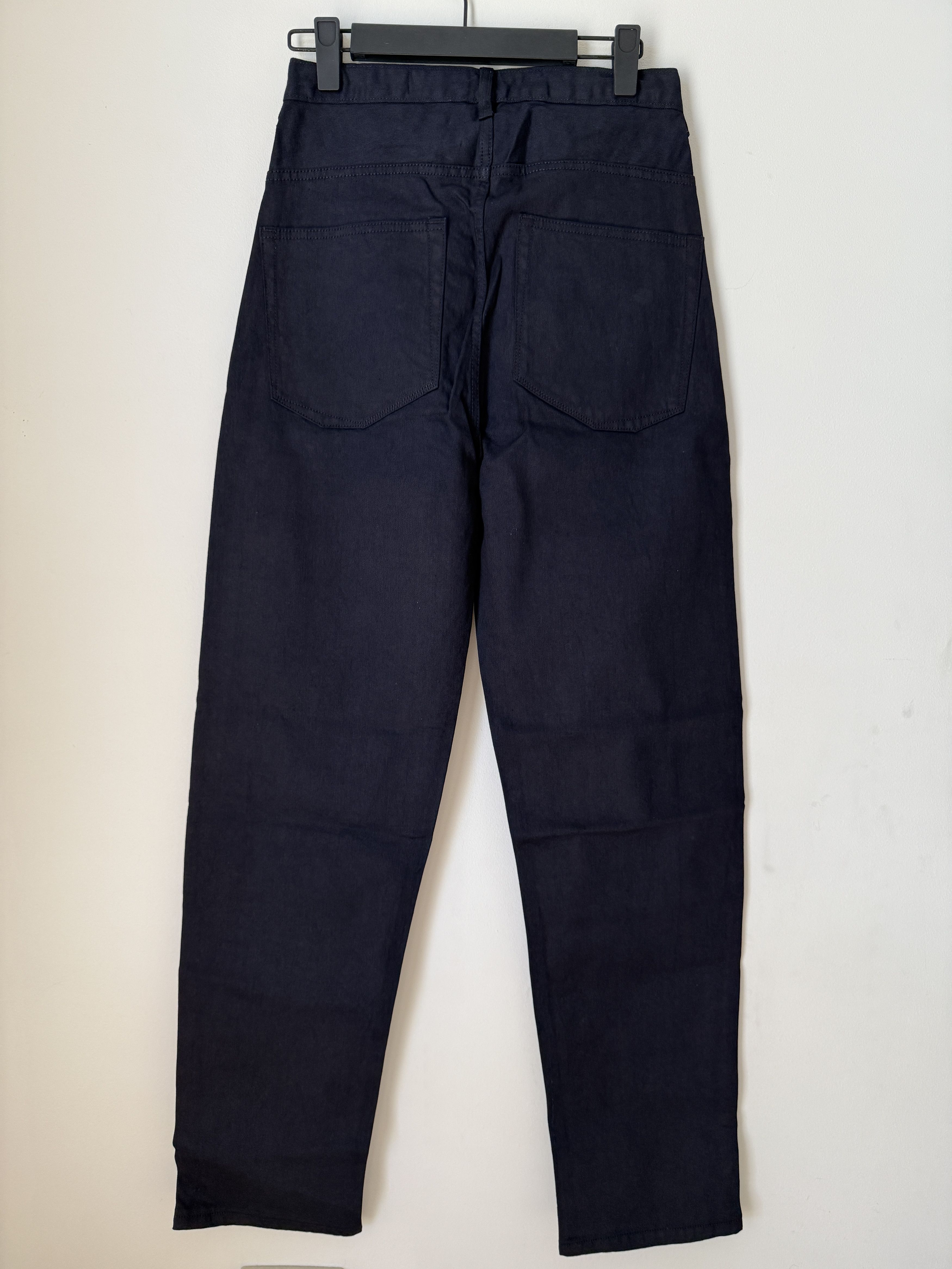 EX INFINITAS EX INFINITAS LOOSE TAPERED NAVY COATED JEANS. SZ 26 Size US 26 / EU 42 - 4 Thumbnail