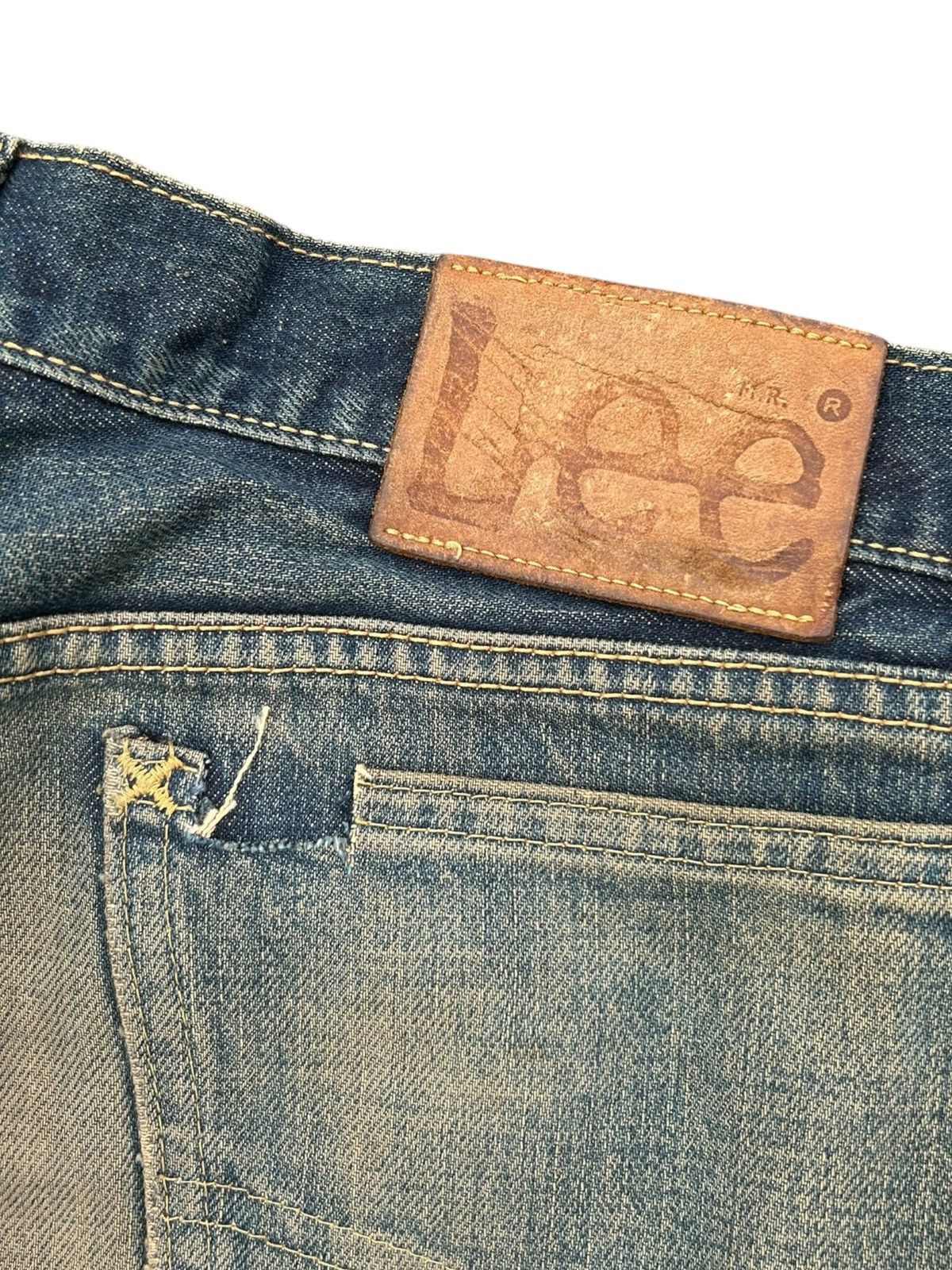 Japanese Brand × Kapital × Vintage Rusty Lee Selvedge Baggy Distressed Vintage Denim Jeans Size US 30 / EU 46 - 13 Thumbnail