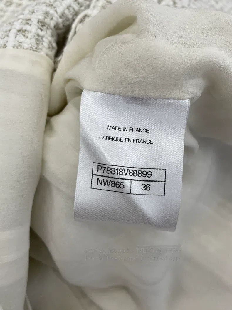 Chanel Chanel 25C white rolled tweed four-pocket double-breasted Size XS / US 0-2 / IT 36-38 - 6 Thumbnail