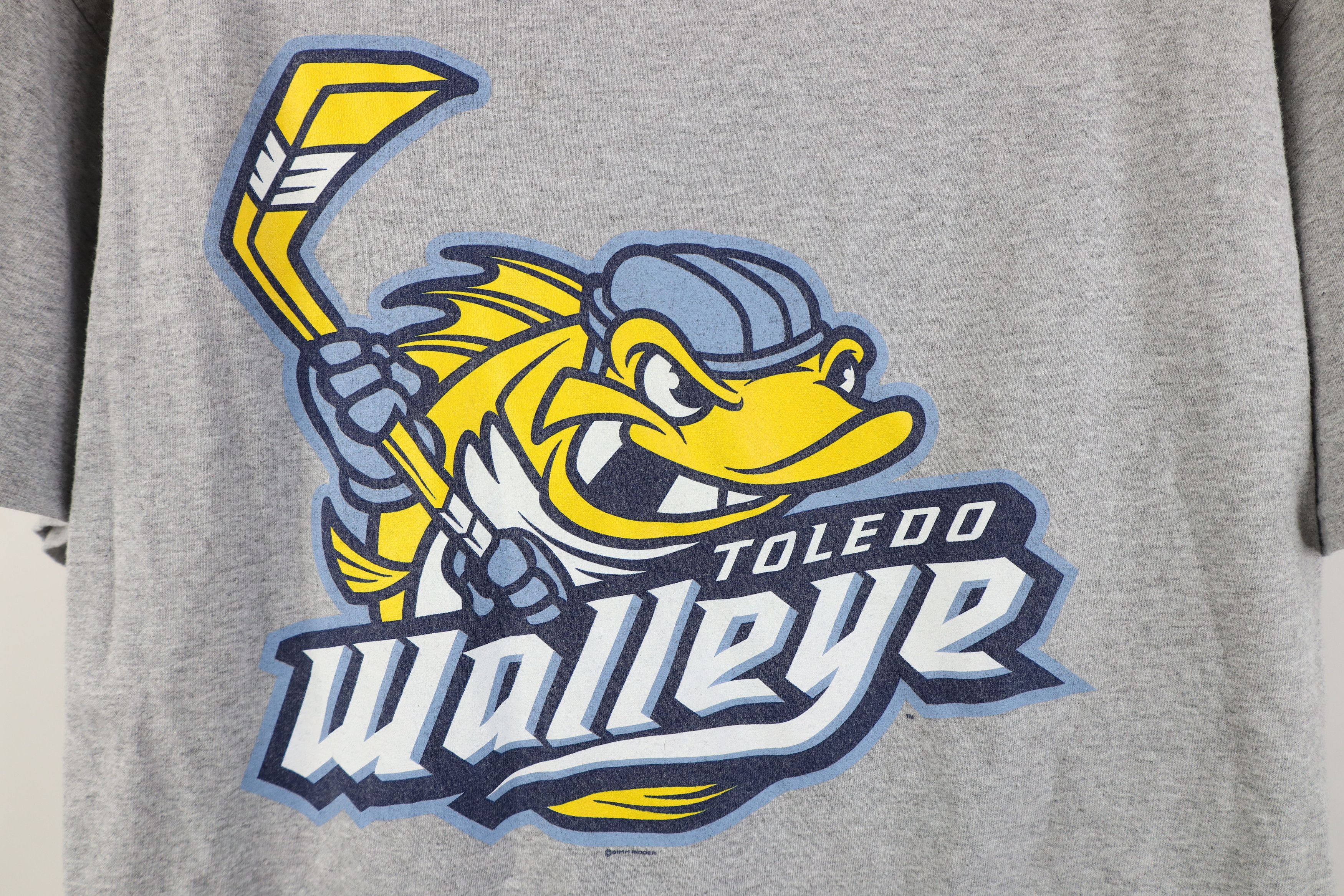 Vintage Vintage Toledo Walleye Hockey Short Sleeve T-Shirt Gray Size US XL / EU 56 / 4 - 4 Thumbnail