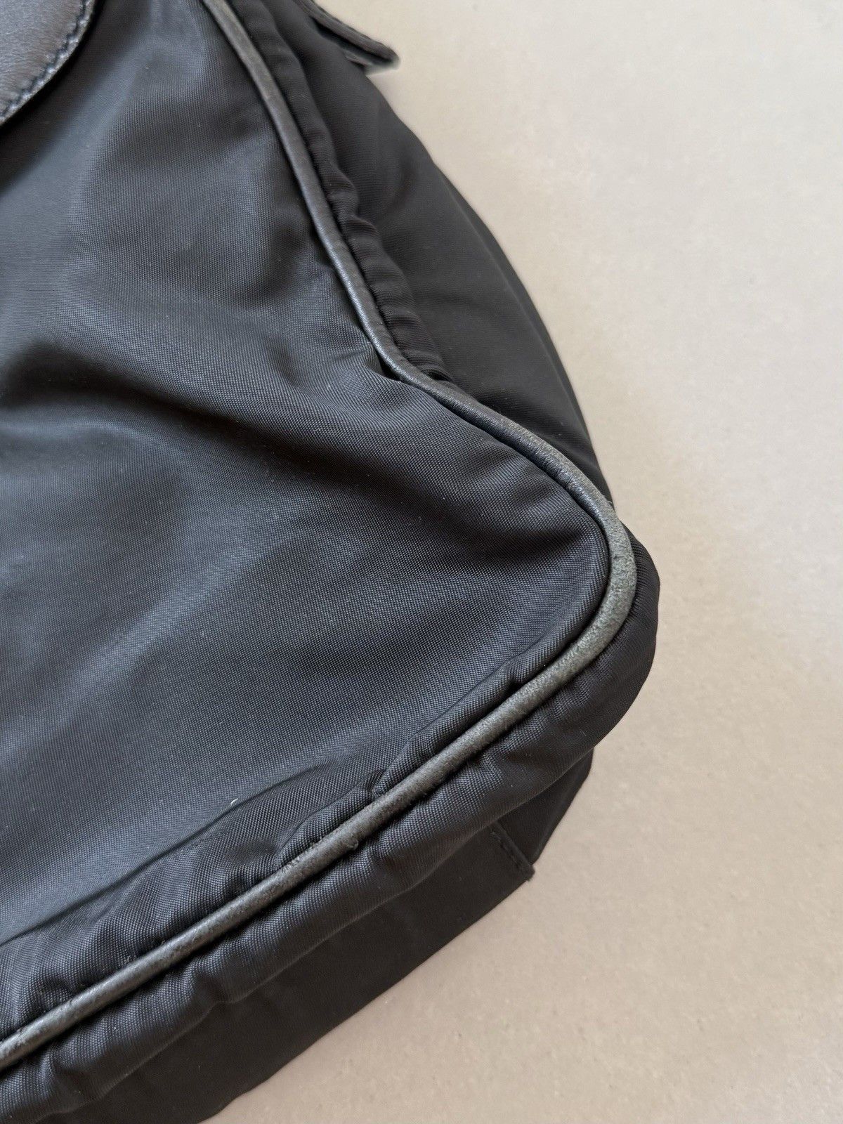 Prada Vintage 1997 Prada Bag Briefcase Mens Handbags Leather Nylon Size ONE SIZE - 18 Thumbnail