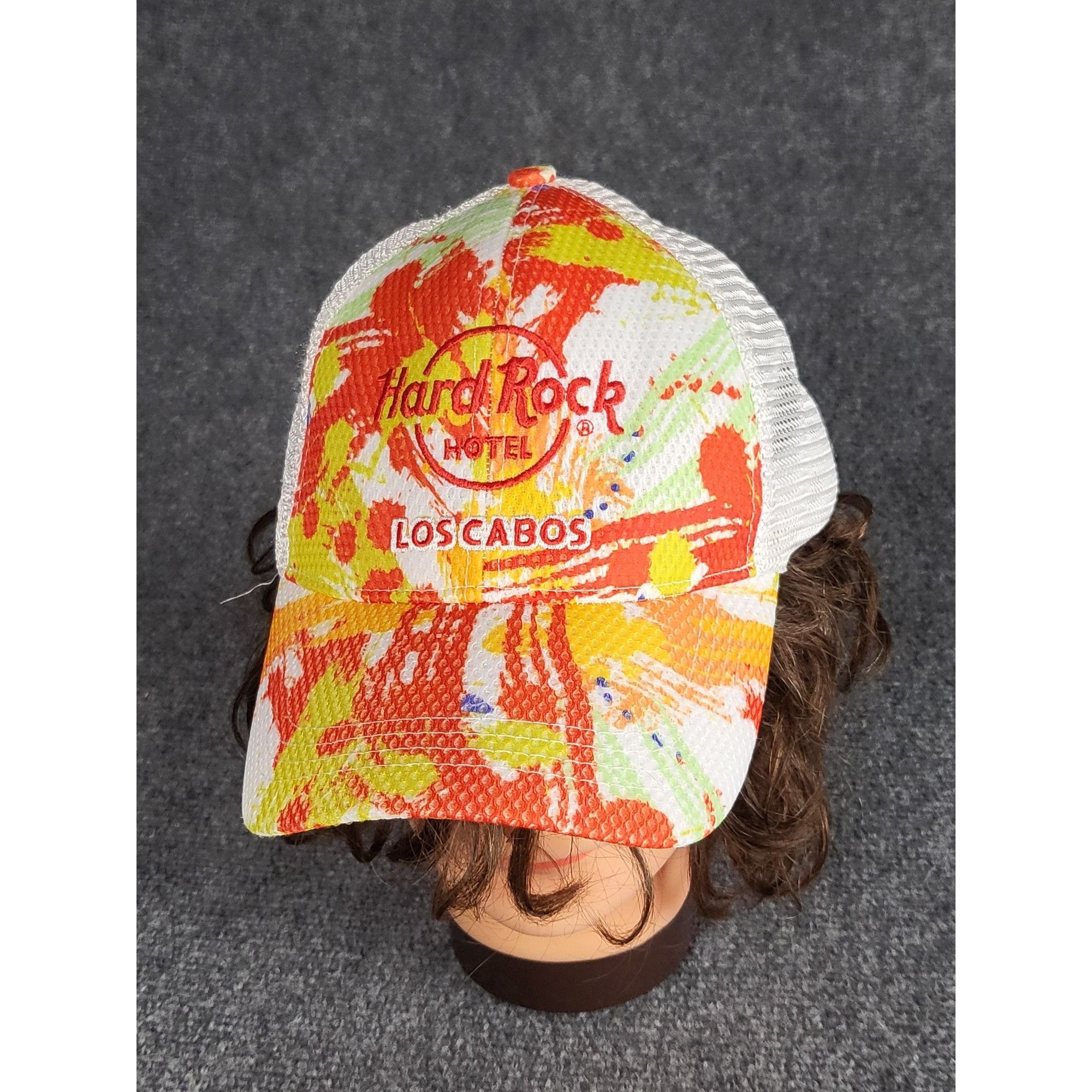 Hard Rock Cafe Hard Rock Hotel Los Cabos Snapback Hat Abstract Design Paint Size ONE SIZE - 1 Thumbnail
