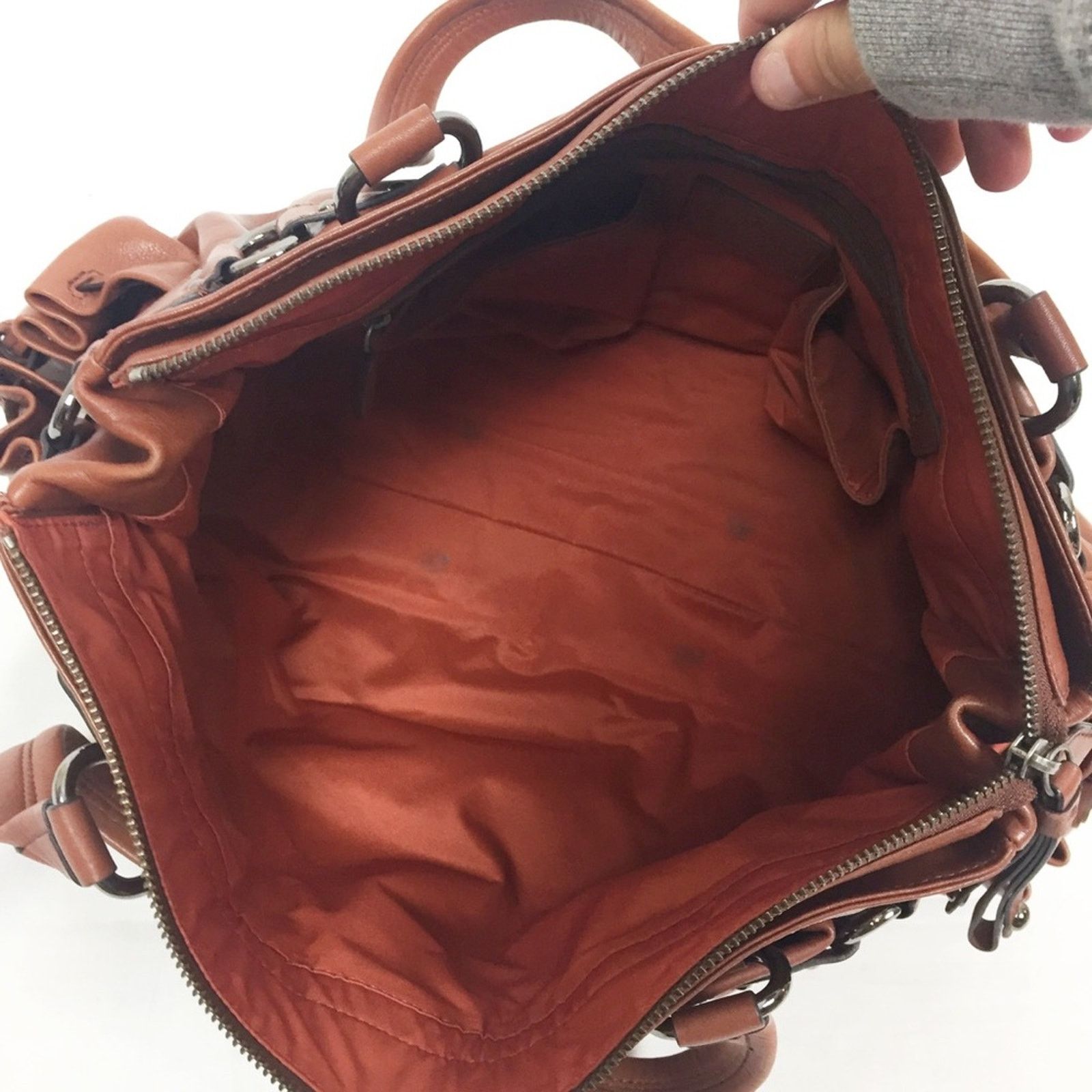Cole Haan Cole Haan Stephanie H05 Brown Leather Handbag Size ONE SIZE - 6 Thumbnail