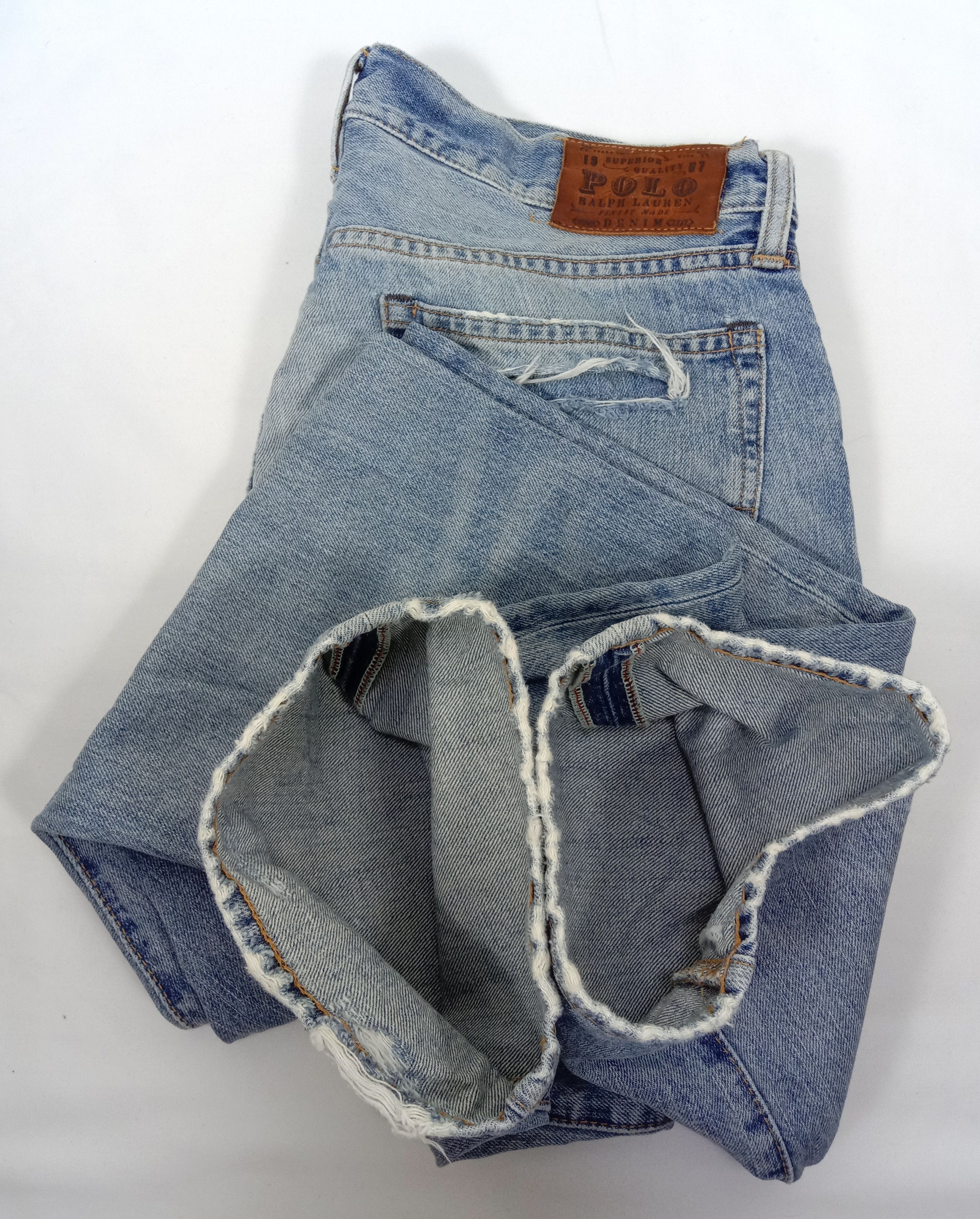 Polo Ralph Lauren Vintage Polo Ralph Lauren Light Wash Distressed Jeans Size US 34 / EU 50 - 15 Thumbnail