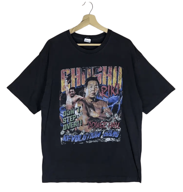 Japanese Brand Vintage Japan Pro Wrestling Riki Choshu Tshirts Size US XXL / EU 58 / 5 - 1 Thumbnail