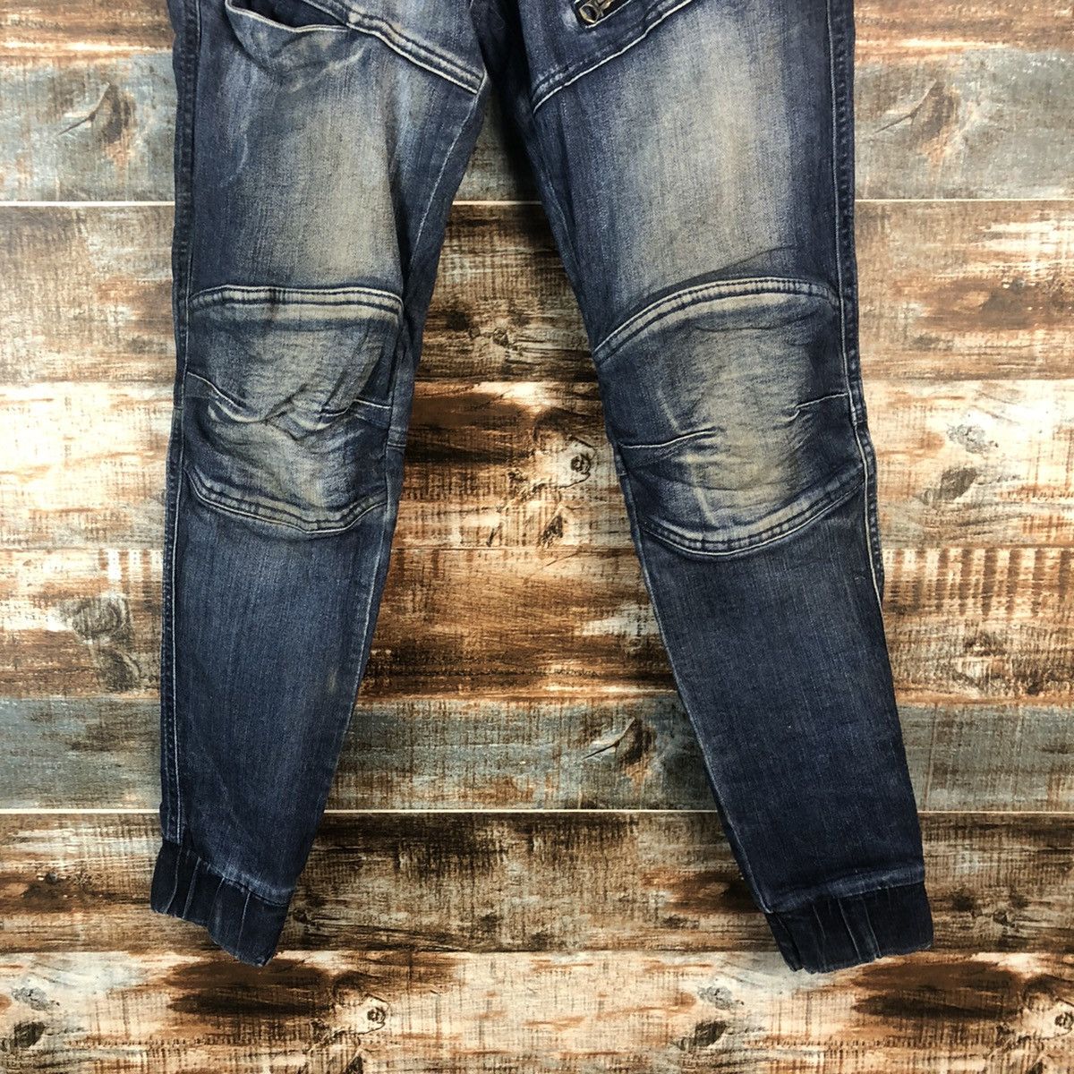Japanese Brand Field Core japan utility Blue Denim jogger Pants #A2116 Size US 29 - 6 Thumbnail