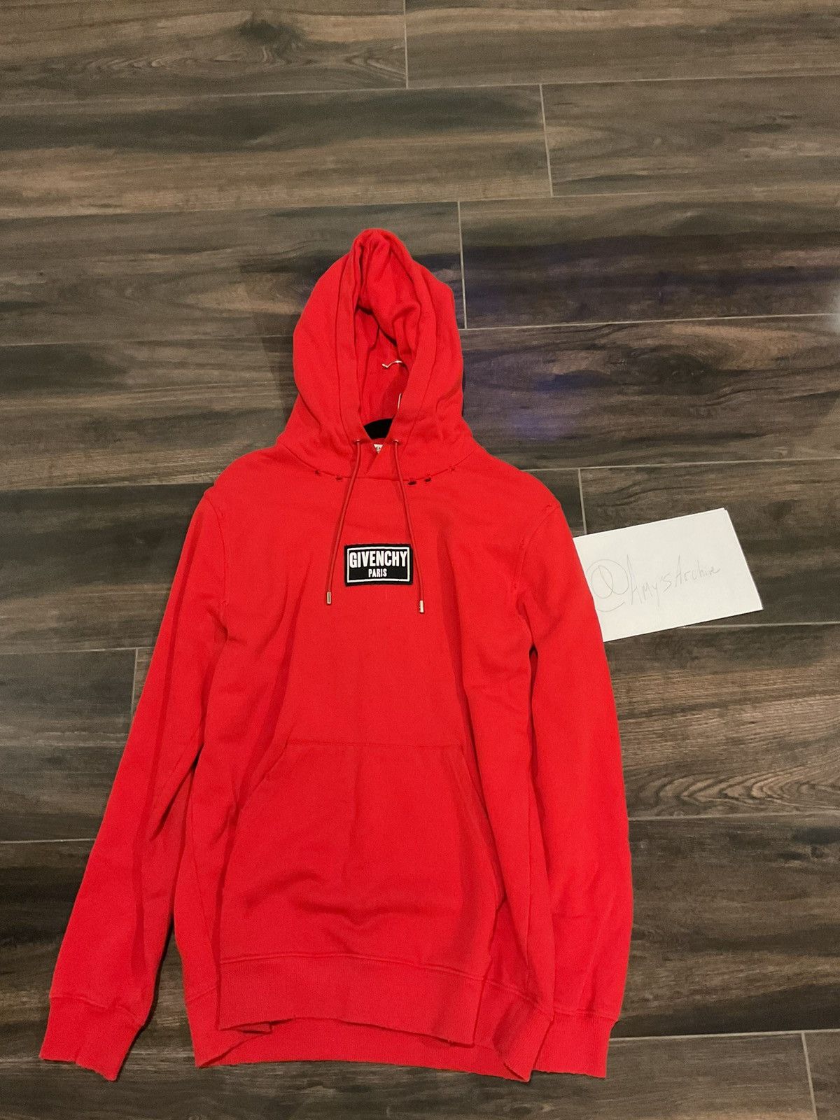 Givenchy ripped hoodie red deals