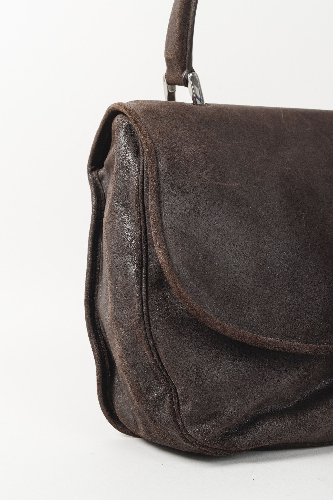 Balenciaga Balenciaga Brown Suede Saddle Work Bag Size ONE SIZE - 8 Thumbnail