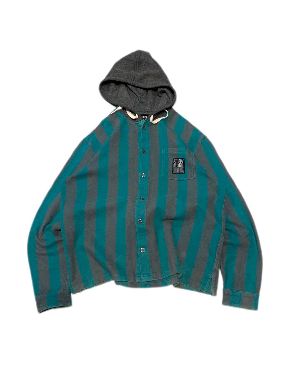 STUSSY × CDG Pin Striped Bing Jacket XL Buy Stussy x Comme des Garçons Pin Striped Bing Jacket 'Navy