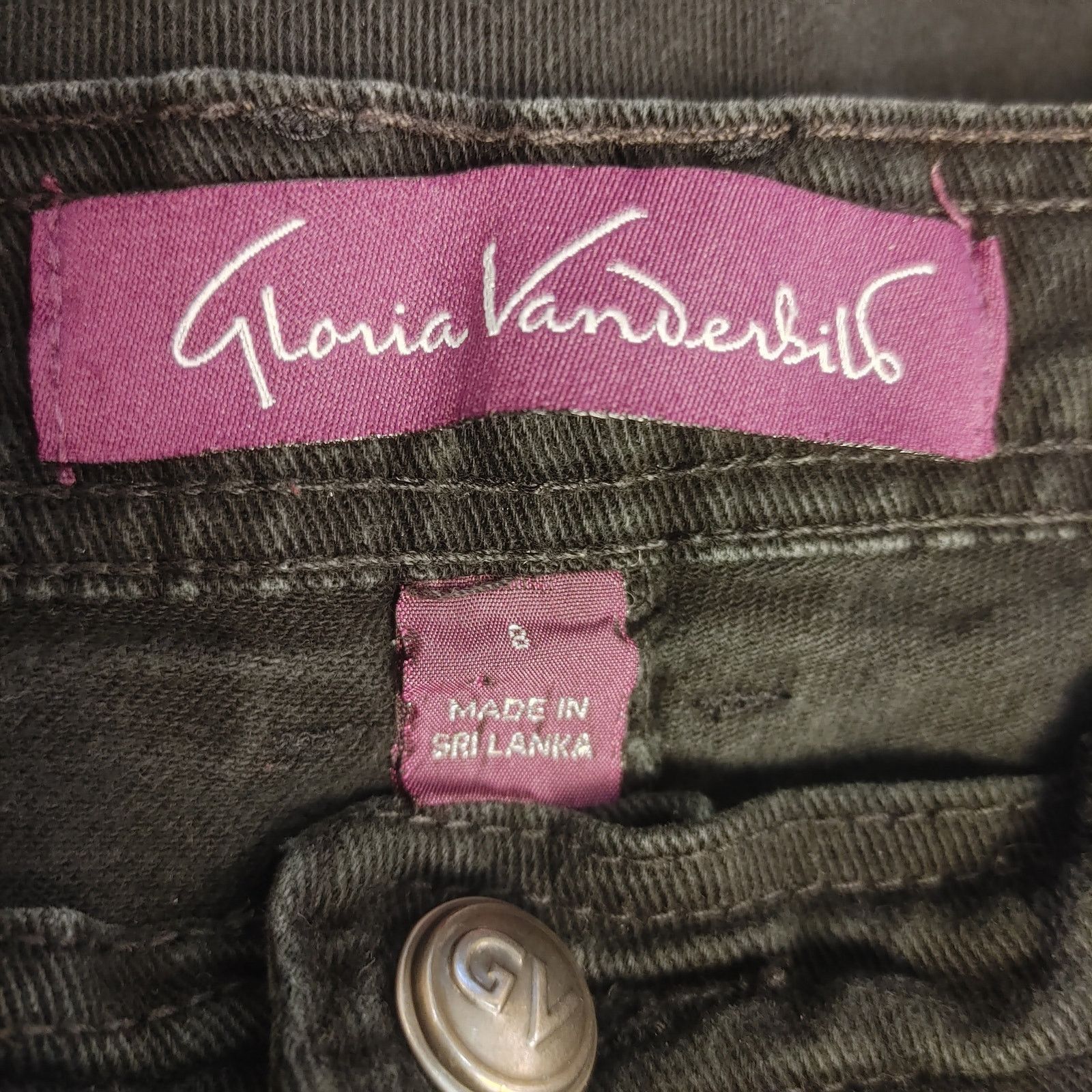 Gloria Vanderbilt Gloria Vanderbilt Women's 8 Black Denim Bootcut Jeans Size 30" / US 8 / IT 44 - 3 Thumbnail