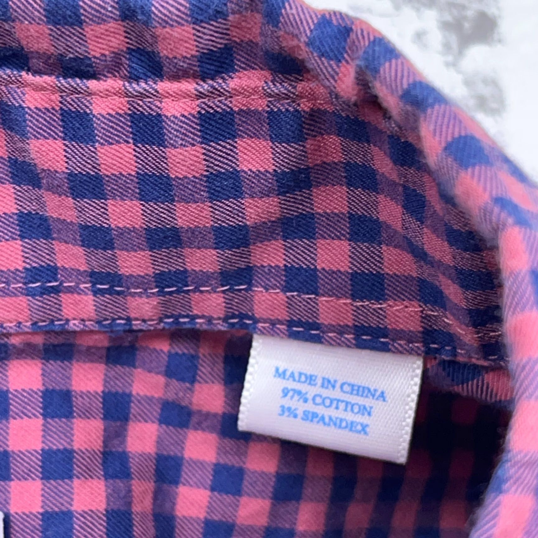Southern Tide Southern Tide Flannel Shirt Men L Pink Blue Button-Up Gingham Classic Fit Size US L / EU 52-54 / 3 - 6 Thumbnail