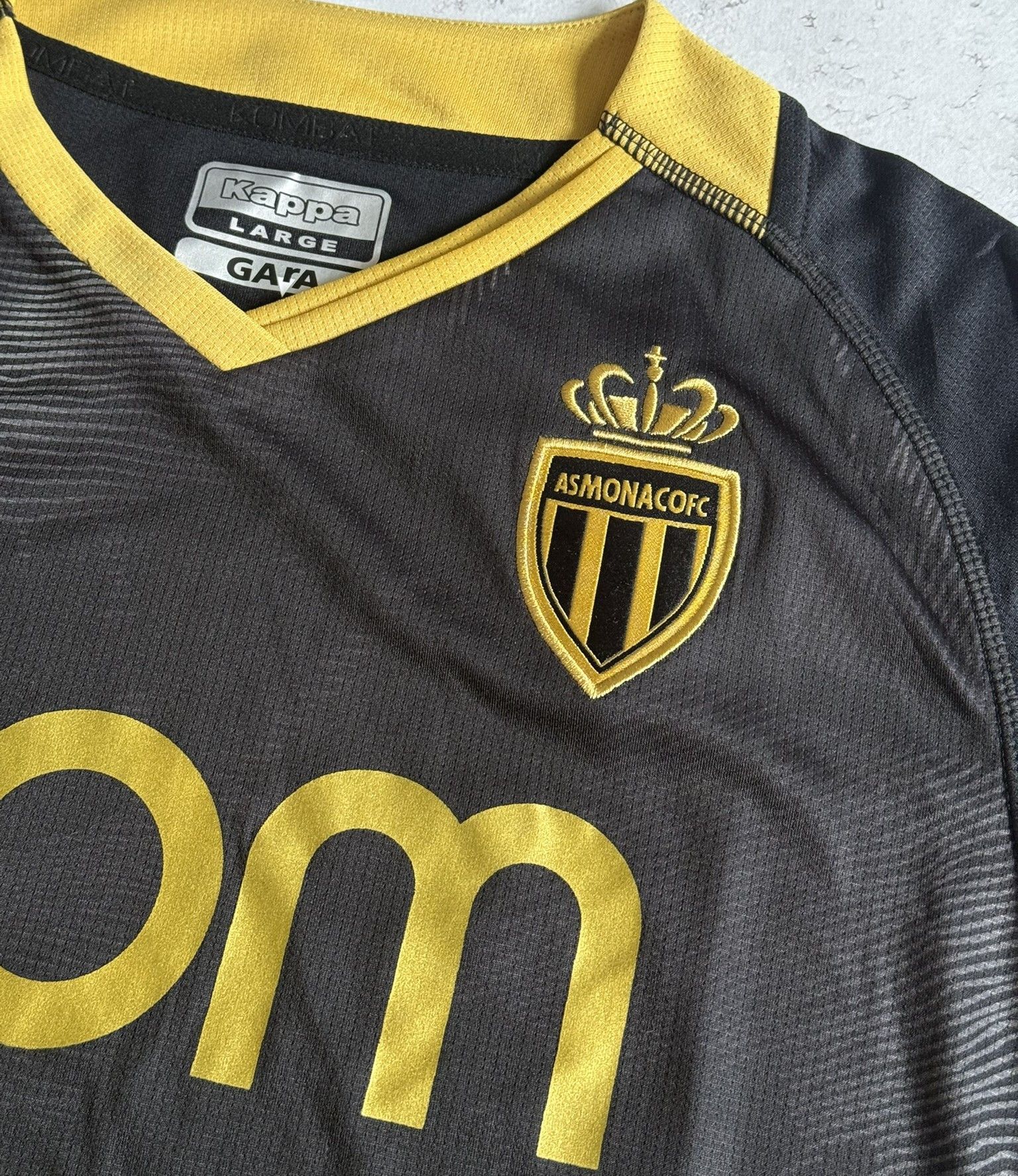 Kappa AS Monaco 2023/2024 Away Jersey Shirt Black Gold Kappa L Size US L / EU 52-54 / 3 - 5 Thumbnail
