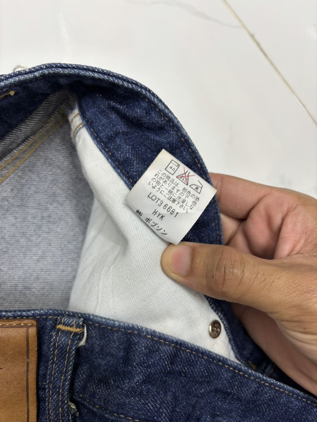 Kapital Bobson Regular Straight Leg Fit Blue Denim Jeans Size US 36 / EU 52 - 13 Thumbnail