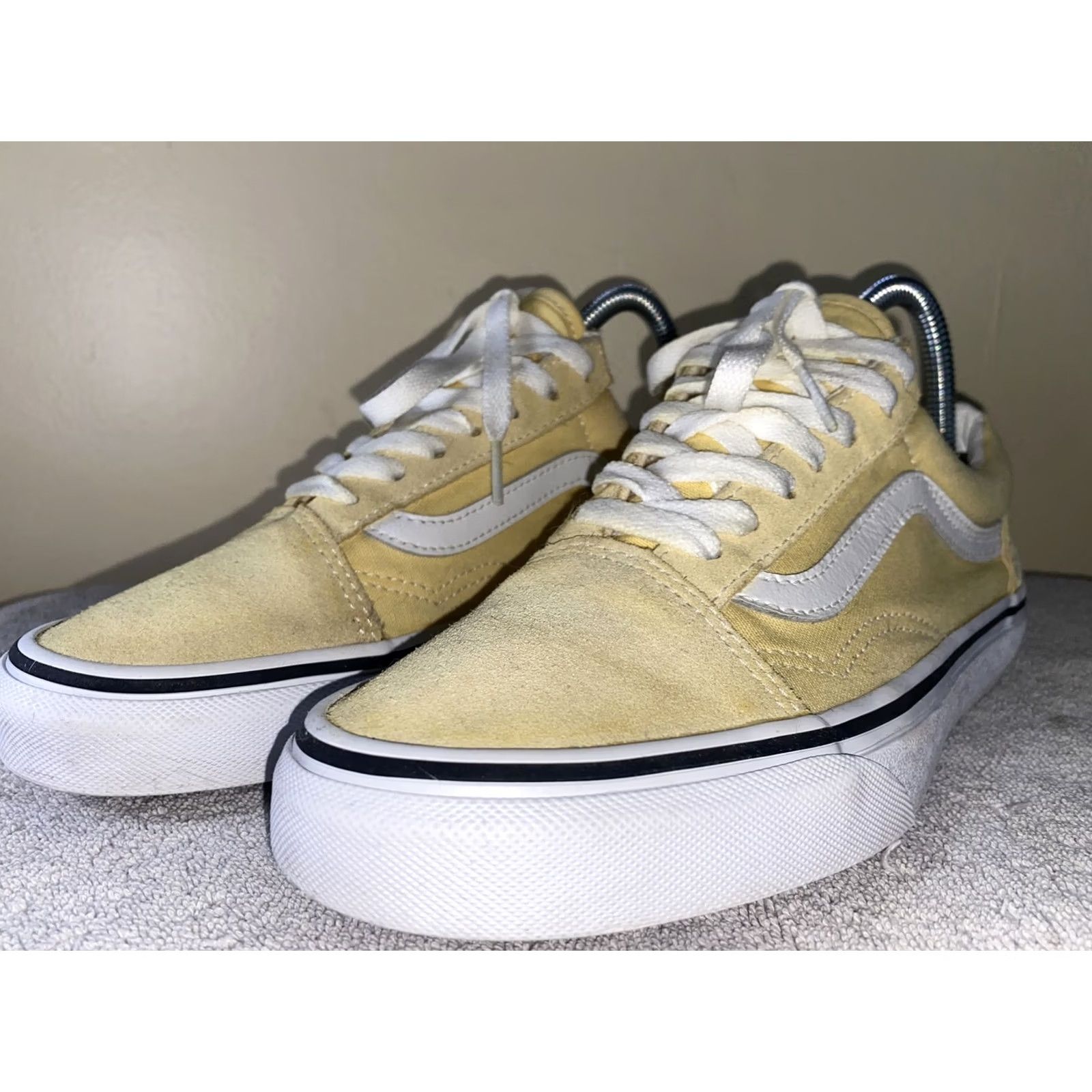 Vans VANS Sneaker Unisex Adults 7.5 Yellow / White Mens Shoes UK 7.5 US 7.5 Athletic Style Size US 8 / EU 41 - 3 Thumbnail