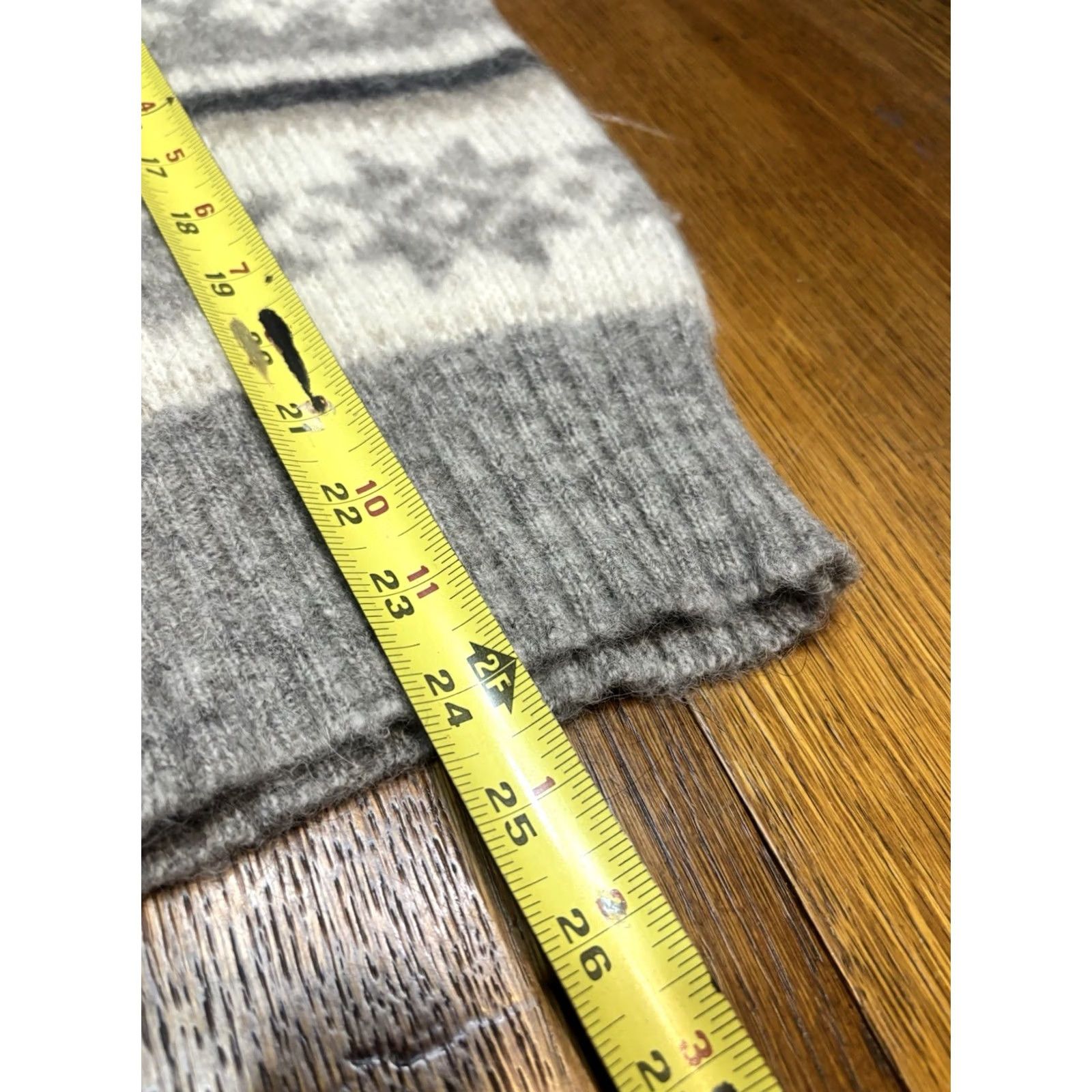 Vintage VINTAGE HILDA LTD. Sweater Grey Striped Wool Large Size L / US 10 / IT 46 - 5 Thumbnail