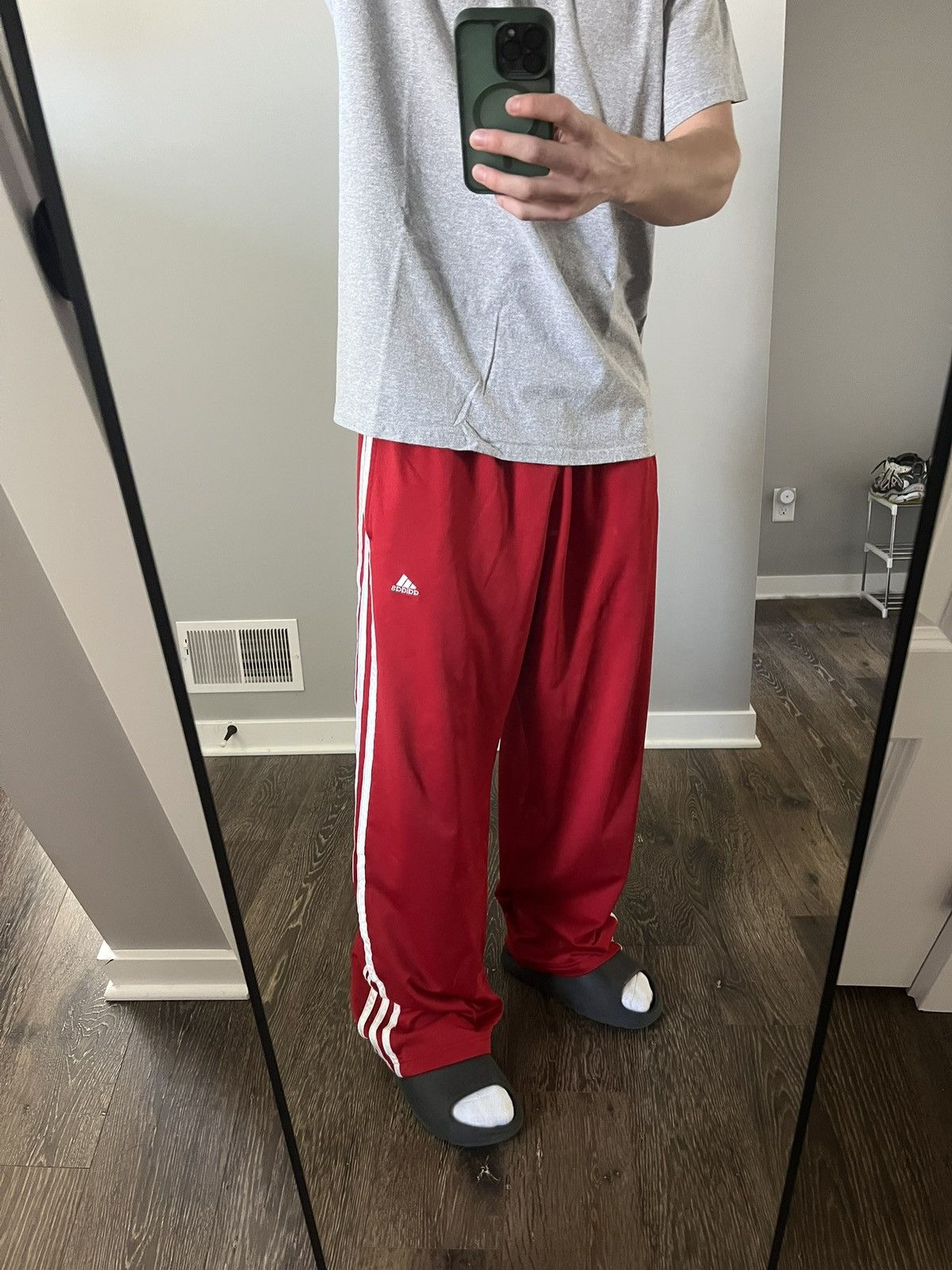 Adidas Vintage Adidas Red Sweatpants Size US 34 / EU 50 - 6 Thumbnail